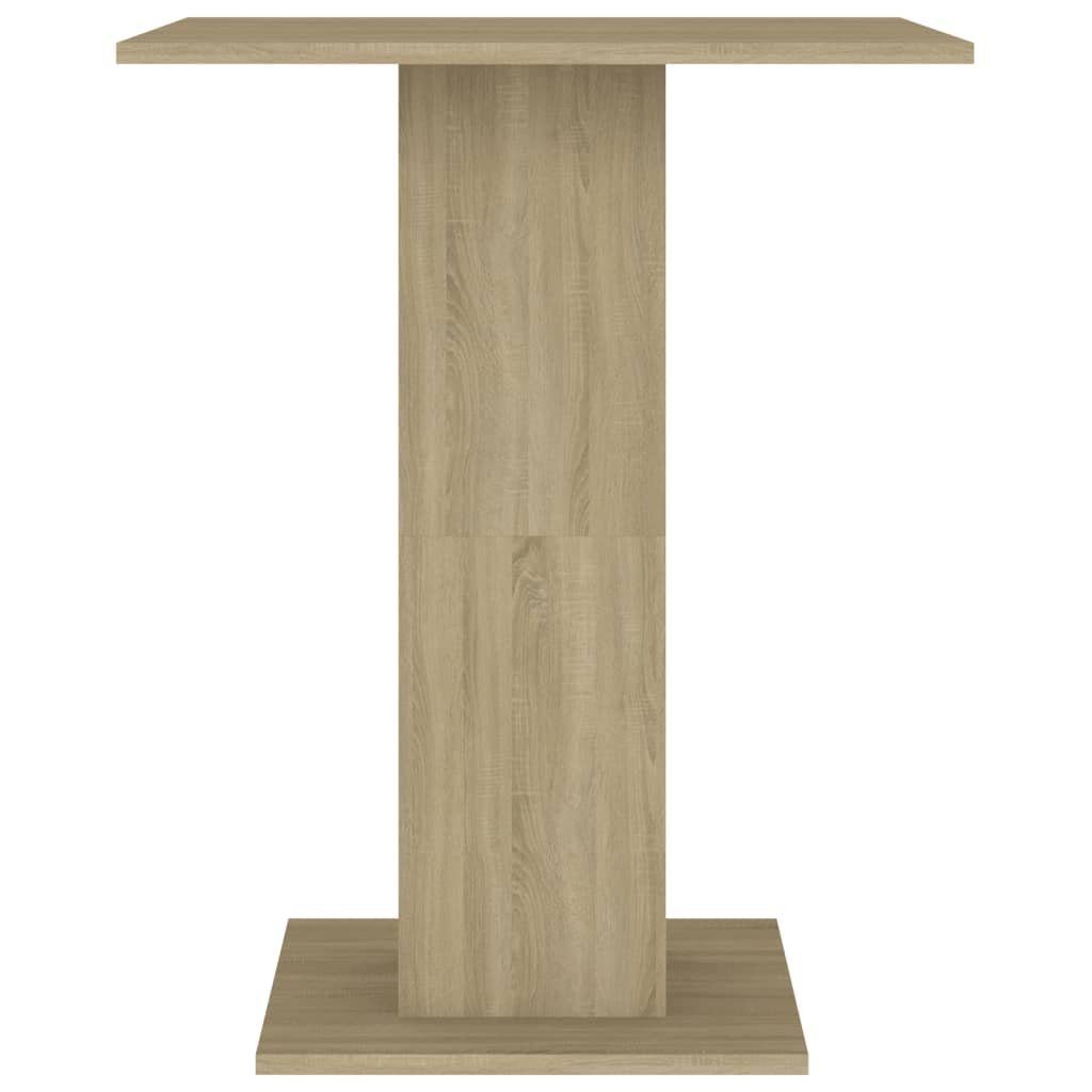 vidaXL Sonoma-Eiche Bistrotisch Eiche Esstisch Sonoma (1-St) 60x60x75 Holzwerkstoff | Eiche cm Sonoma