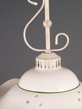 Helios Leuchten Pendelleuchte Küchenlampe Keramik, Keramiklampe, Deckenlampe, Hängelampe, für Esstisch Küche, handgefertigt handbemalt
