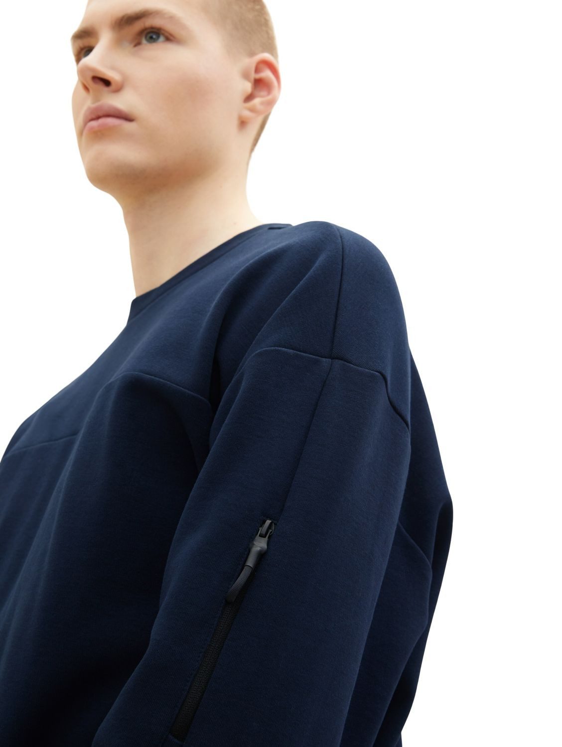 TOM TAILOR Denim Sweatshirt RELAXED CREW aus Baumwolle