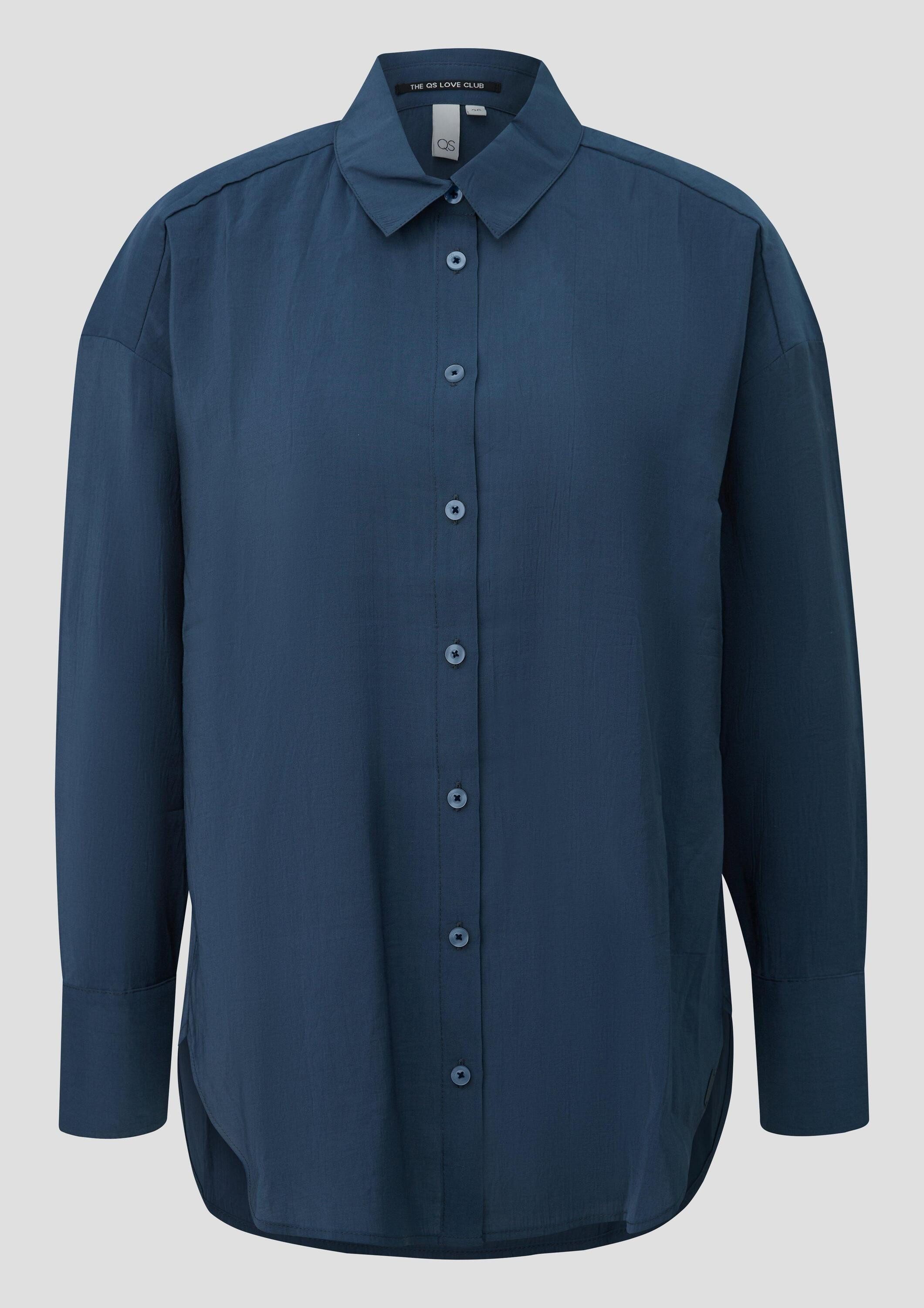 QS Langarmbluse Bluse Fließende Bluse