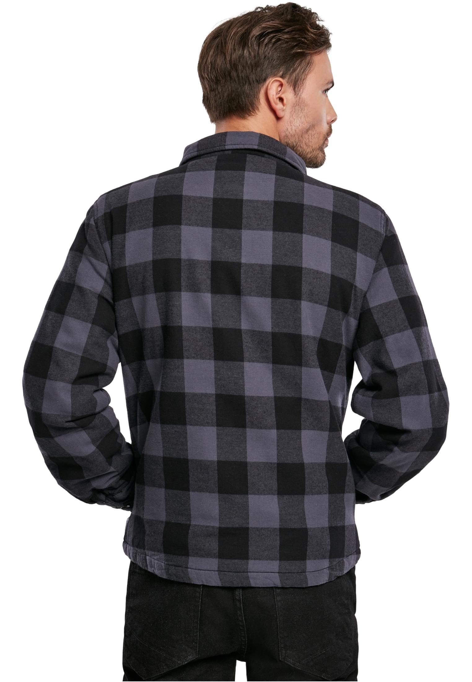 Sommerjacke Brandit (1-St) Lumberjacket black/grey Herren