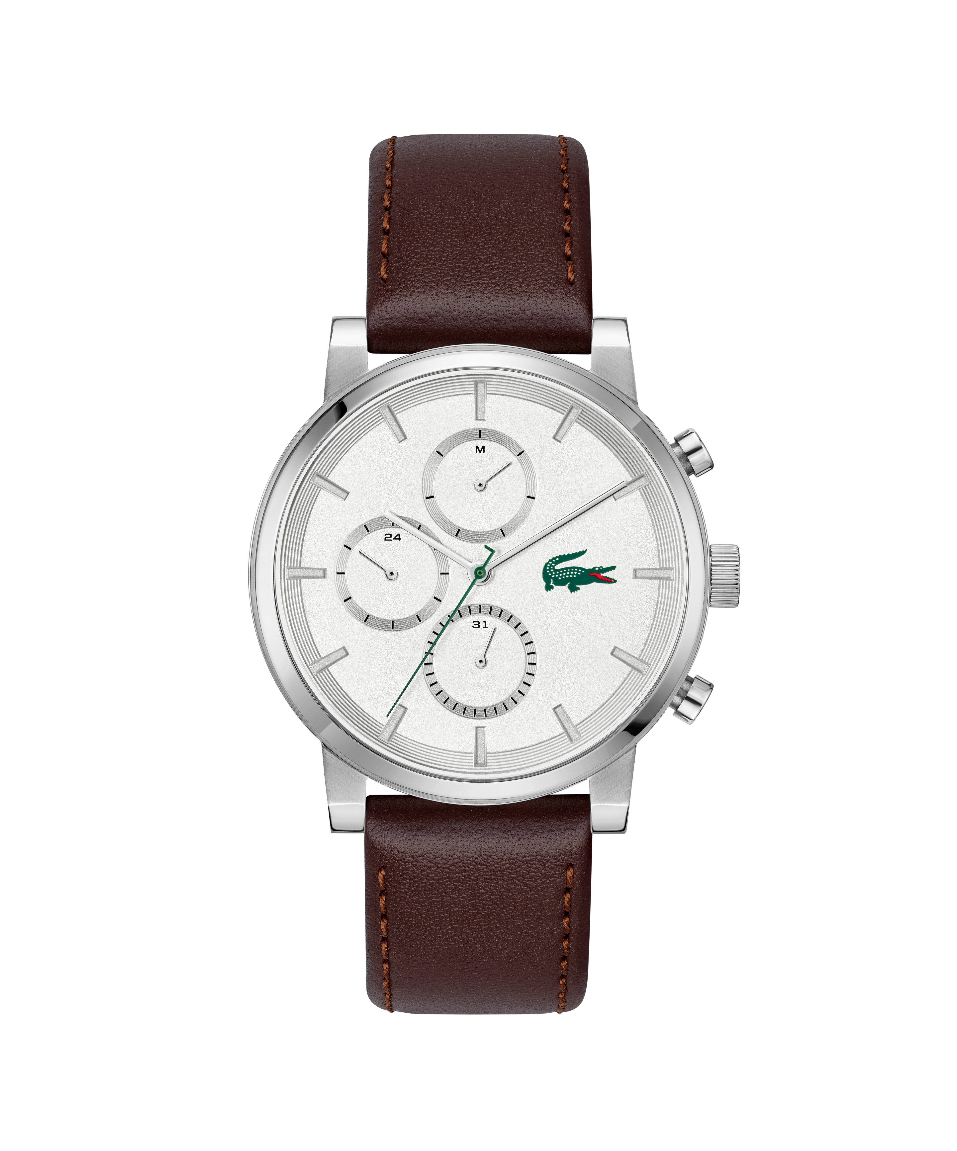 Lacoste Multifunktionsuhr Replay 2011486, Quarzuhr, Armbanduhr, Herrenuhr, Lederarmband, analog