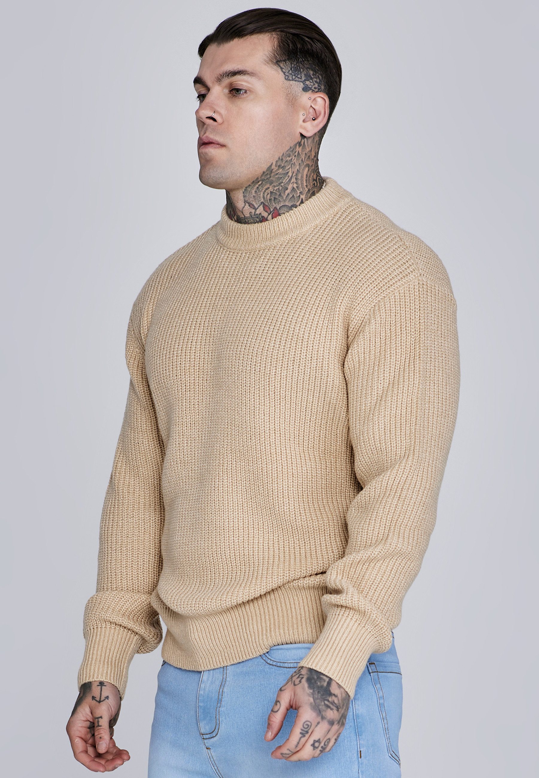 Siksilk Sweatshirt SikSilk Herren Strickpullover
