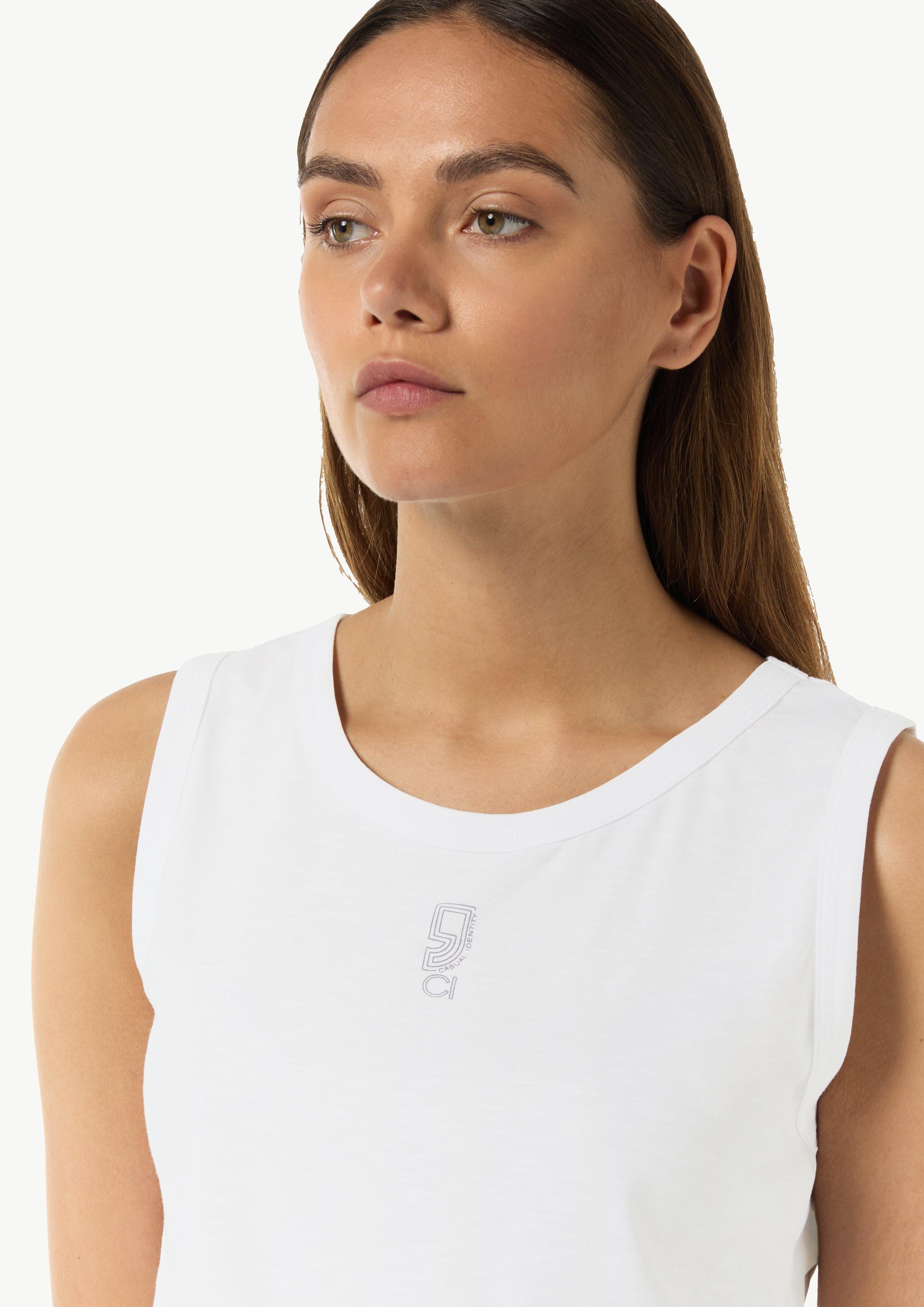 comma casual identity Shirttop Jersey-Top mit günstig online kaufen