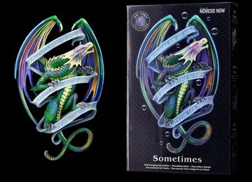 Figuren Shop GmbH Dekoobjekt Wandrelief Drache - Sometimes by Anne Stokes Fantasy Dekoration