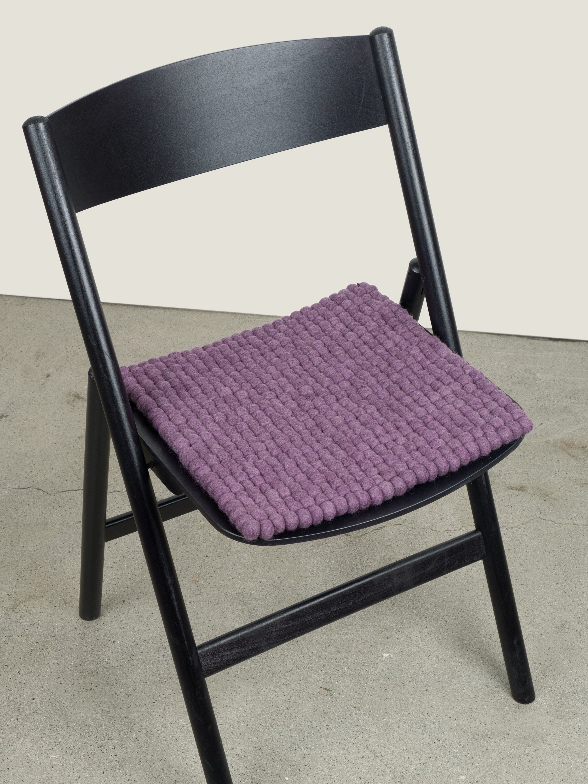 Stuhlkissen Filzkugel Sitzauflage Frida schmutzabweisend 36 36 x eckig 100% cm, myfelt reiner Schurwolle, quadratisch, -