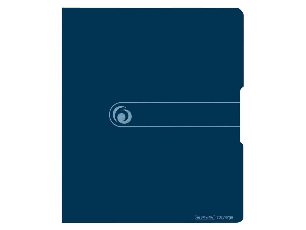 Herlitz Aktenordner herlitz Ringbuch aus Recycling-PP mit 2 Ringen, DI blau