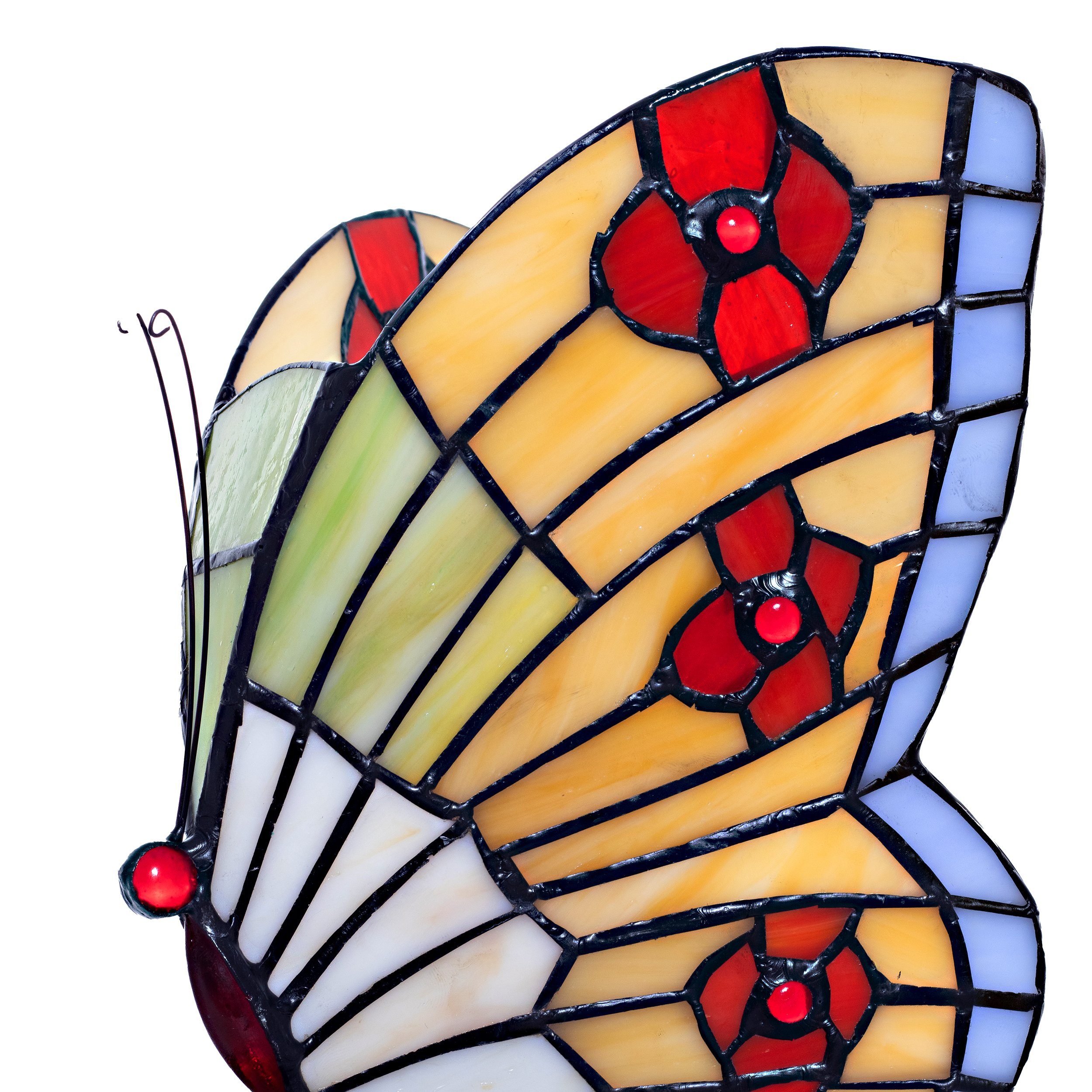 BIRENDY Stehlampe Tischlampe Tiffany-Style Schmetterling 203 Leuchte Dekora günstig online kaufen