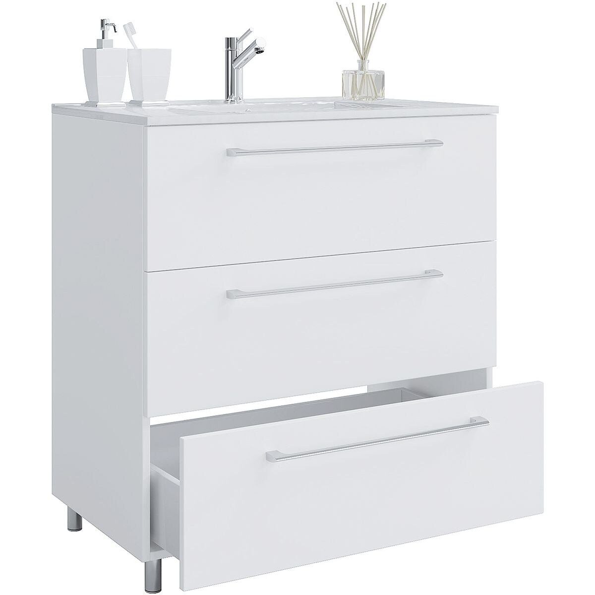 VCM - my home Badmöbel-Set Schubo, (2-St), inkl. Keramikwaschbecken und Unt günstig online kaufen