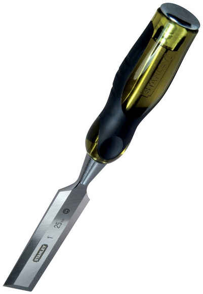 STANLEY Stechbeitel 0-16-253 FatMax, Kunststoffgriff mit Schlagkappe, durchgehende Klinge, 10 mm