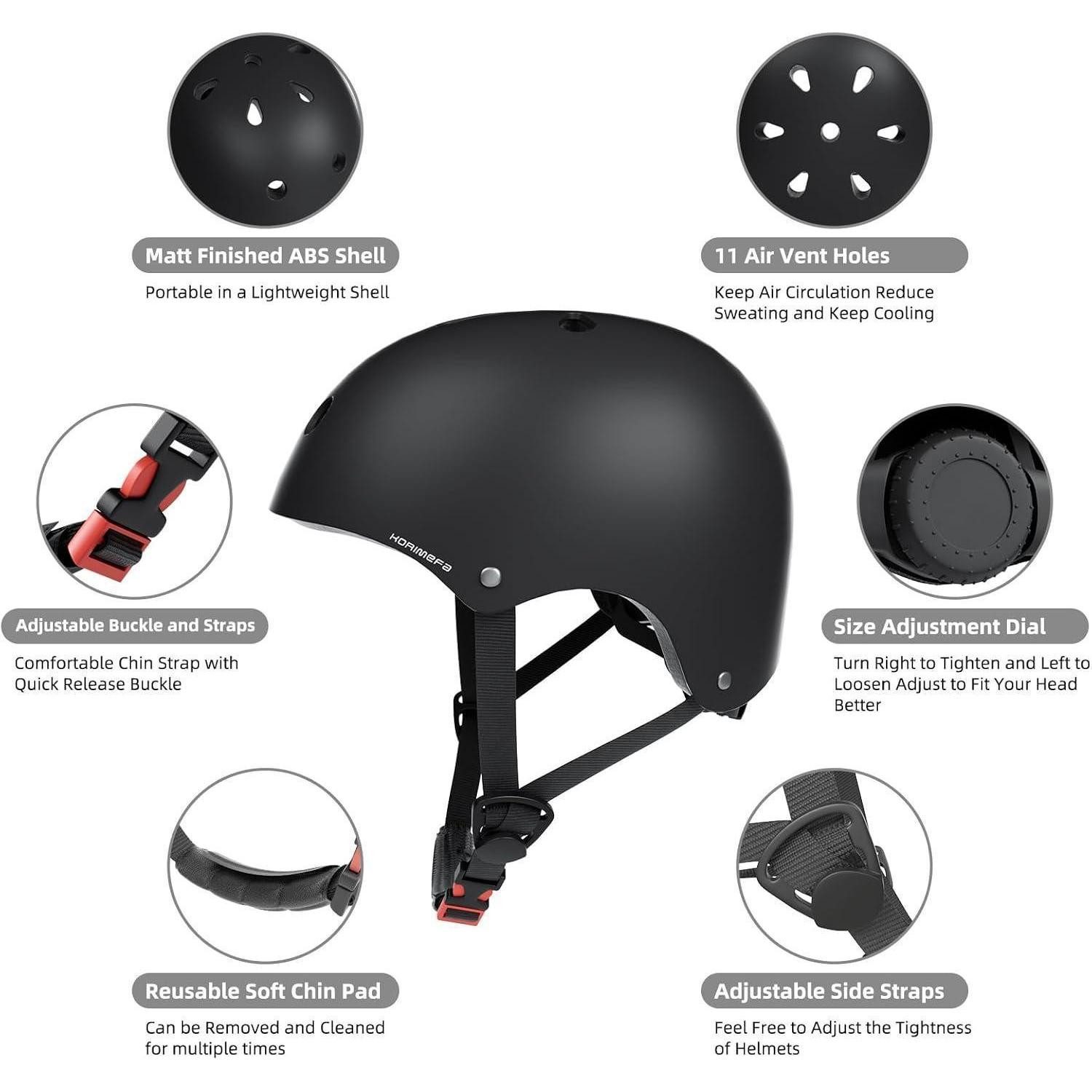 LuxusKollektion Kinderfahrradhelm Kinderskatehelm CE-zertifiziert verstellbar für 3-13 Jahre alt