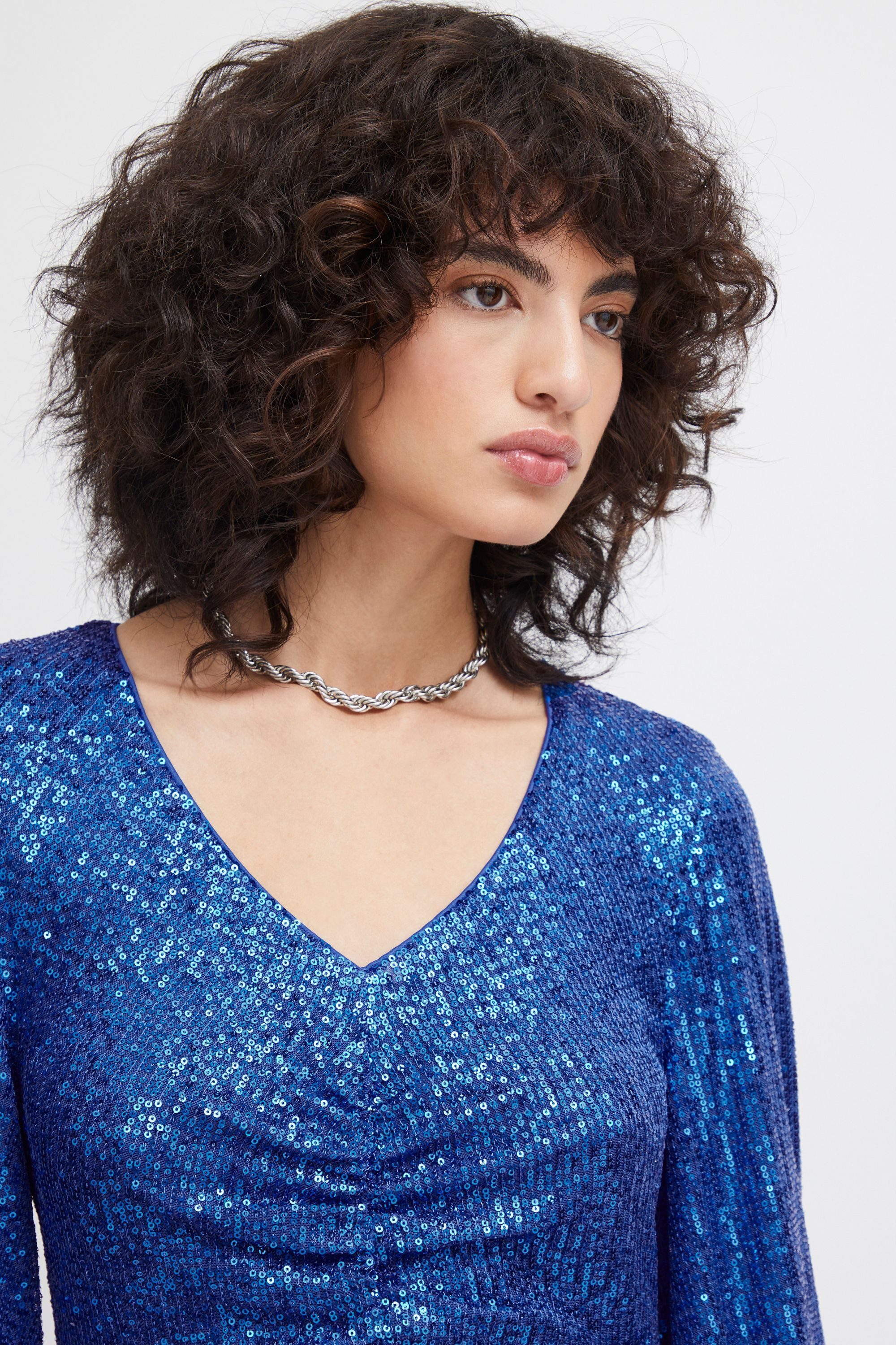 Ichi Midikleid Jerseykleid