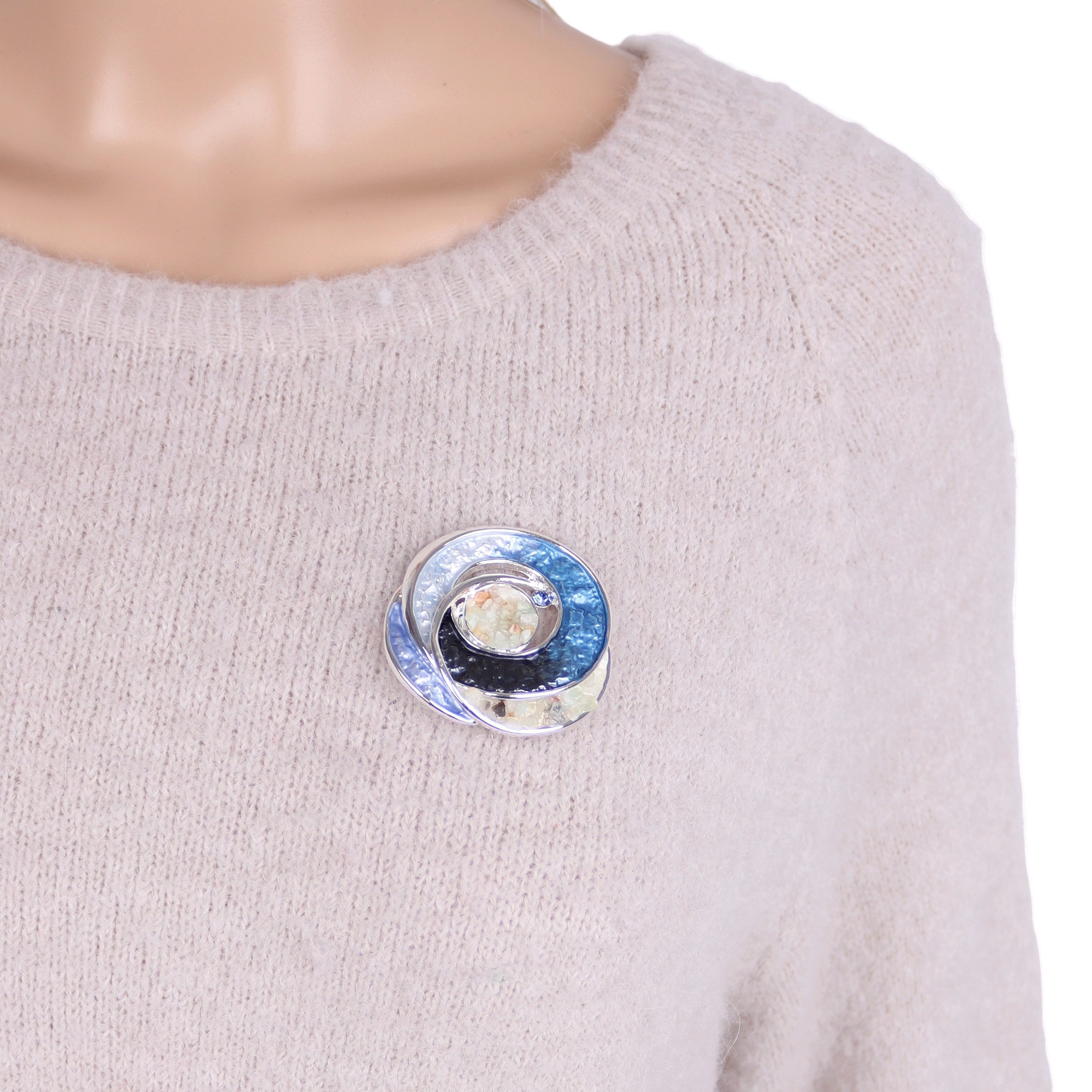 MIRROSI Brosche Magnetbrosche für Damen elegant, festliche Brosche ohne Nadel, wunderschönes Design, Magnetverschluss – Bild 2 von 5