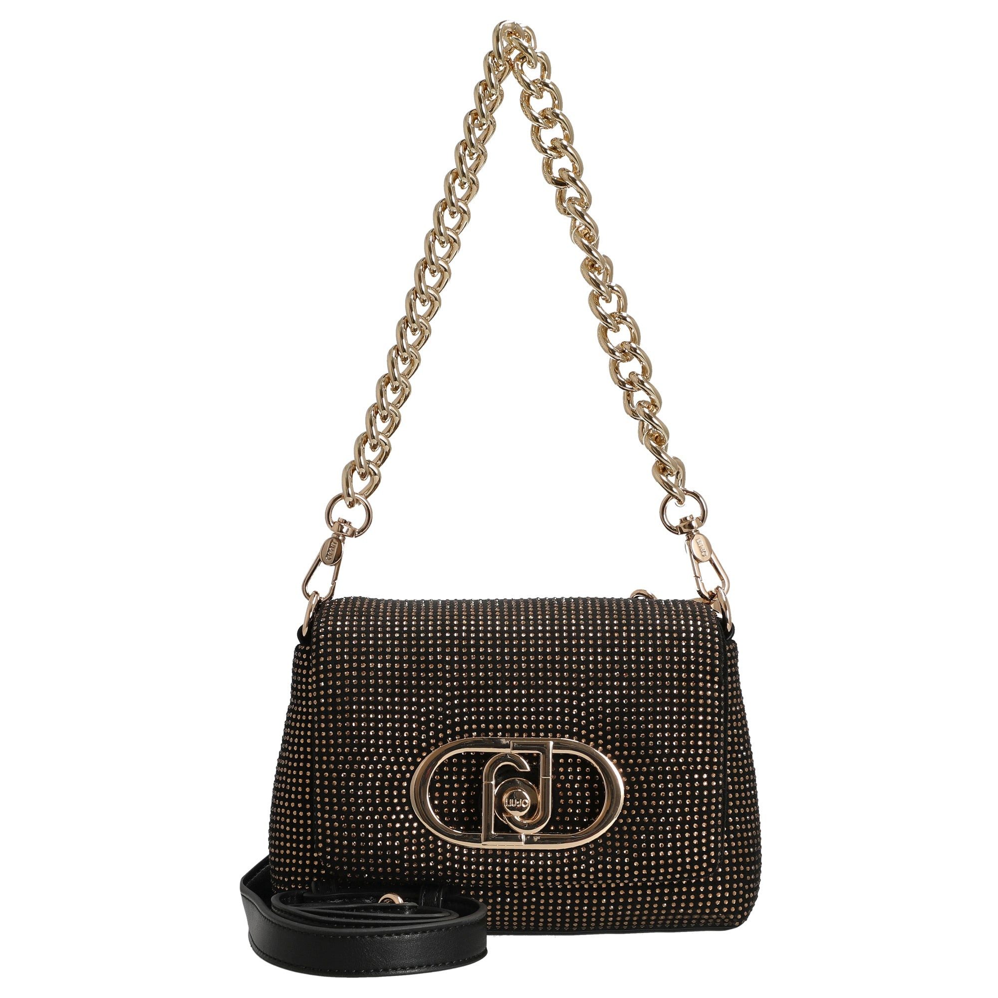 Liu Jo Umhängetasche Lapuffy - Umhängetasche 19 cm (nero/brass gold)