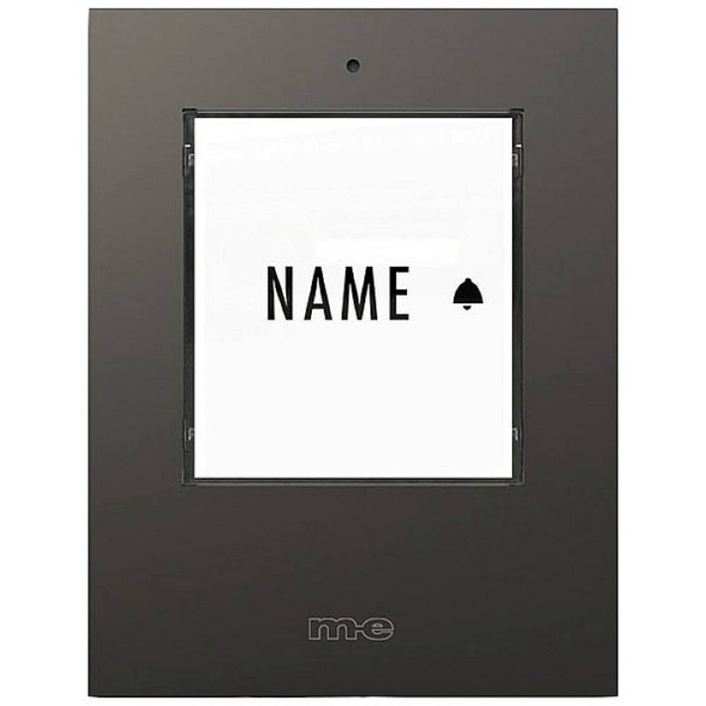 m-e Smart Home Türklingel Funk-Klingeltaster 1-Familienhaus 41303 (beleuchtet, mit Namensschild)