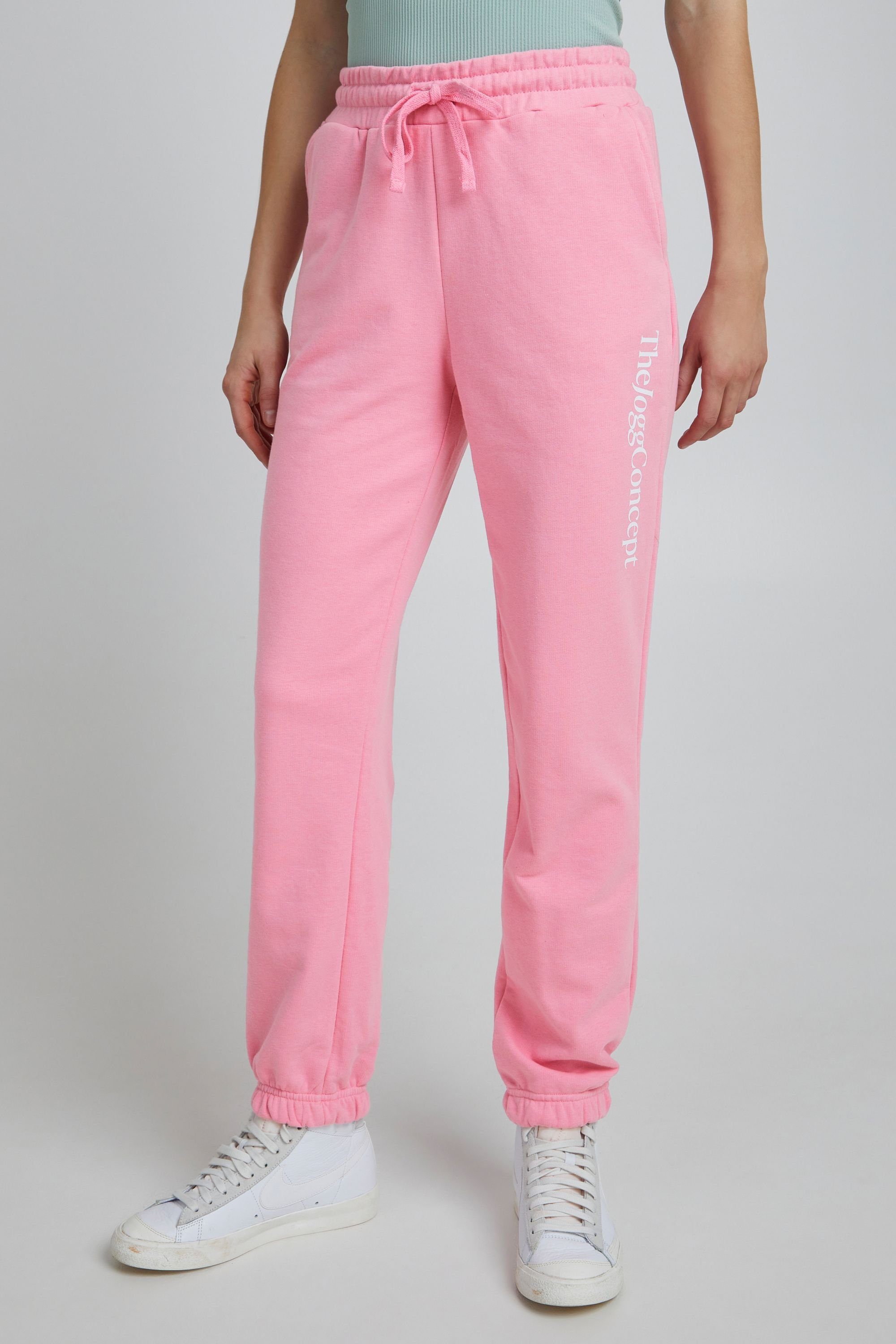 Lässige Logoprint JCSAFINE Sweatpant Sweathose - (152214) 22800021 TheJoggConcept. mit Rosebloom PANTS JOGGING