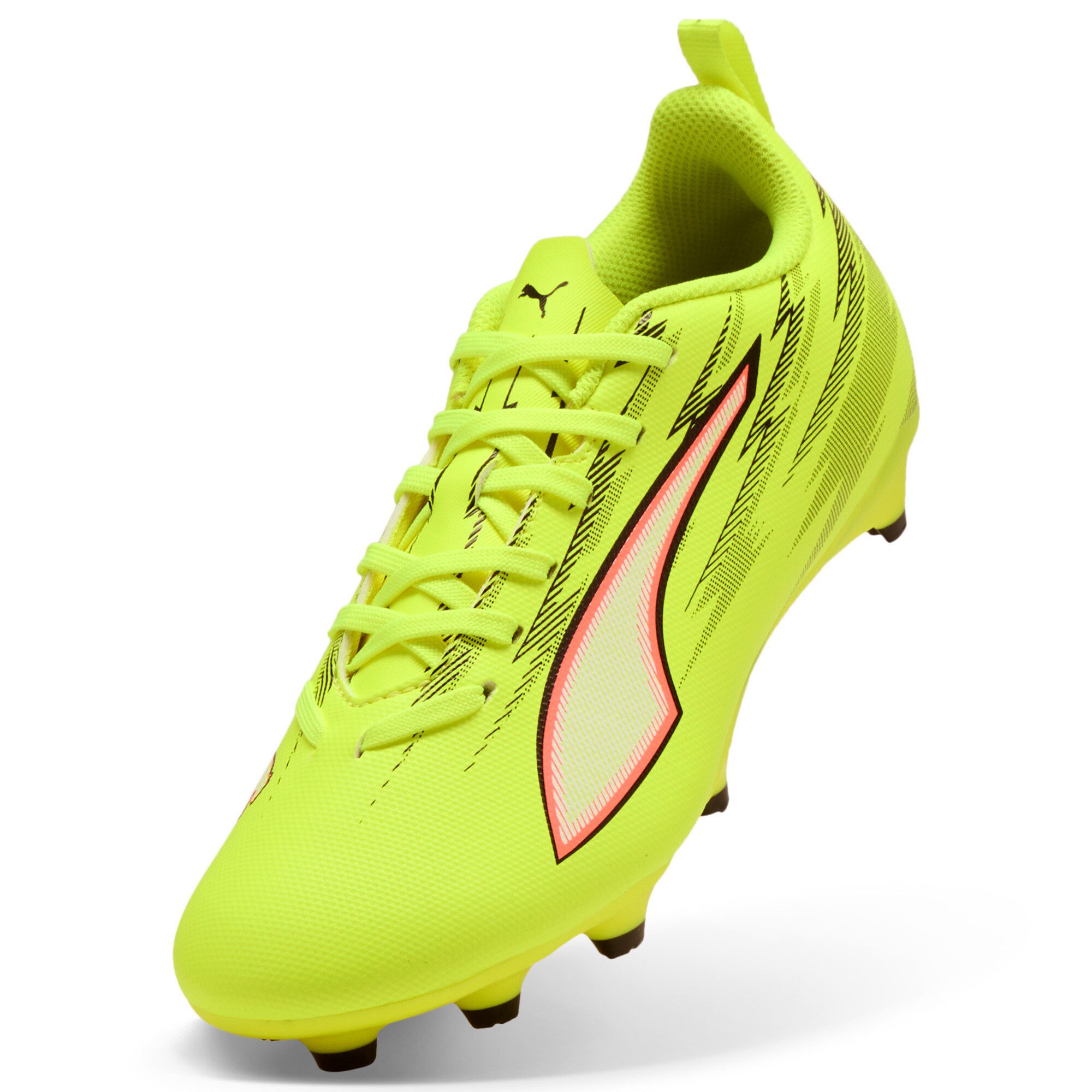 PUMA ULTRA 6 PLAY FG/AG JR Fußballschuh für Rasen- und Kunstrasenplätze, atmungsaktiv, mit Schnürung