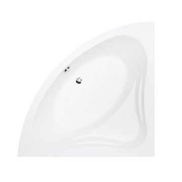 KOLMAN Badewanne Eckbadewanne Mia 130x130, Acrylschürze Styroporverkleidung, Ablauf VIEGA & Füße GRATIS