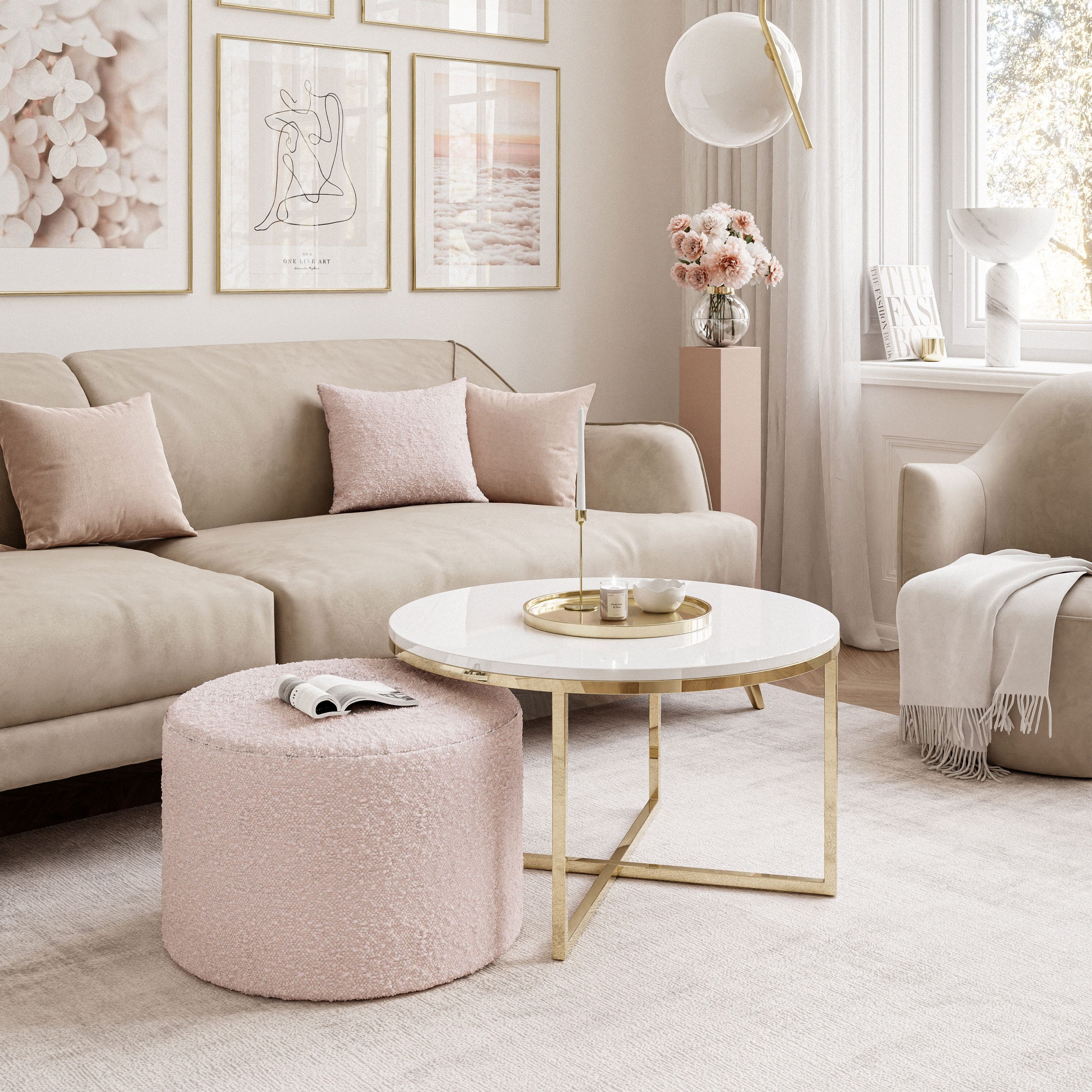 Lookway Couchtisch CIRI-X mit Hocker (Couchtisch günstig online kaufen