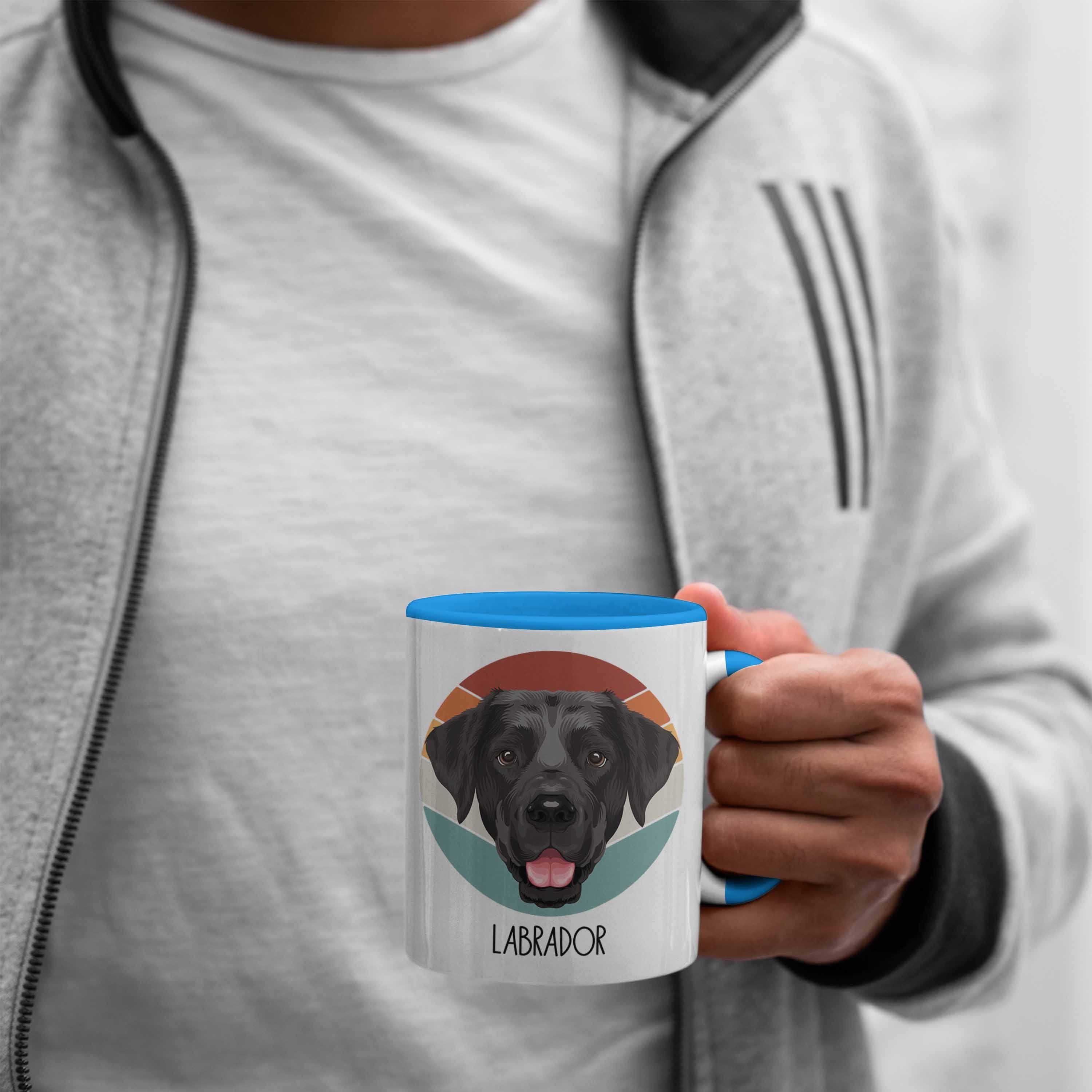 Besitzer Labrador Lustiger Geschenk Blau Labrador Geschenkidee Tasse Tasse Trendation Spruch