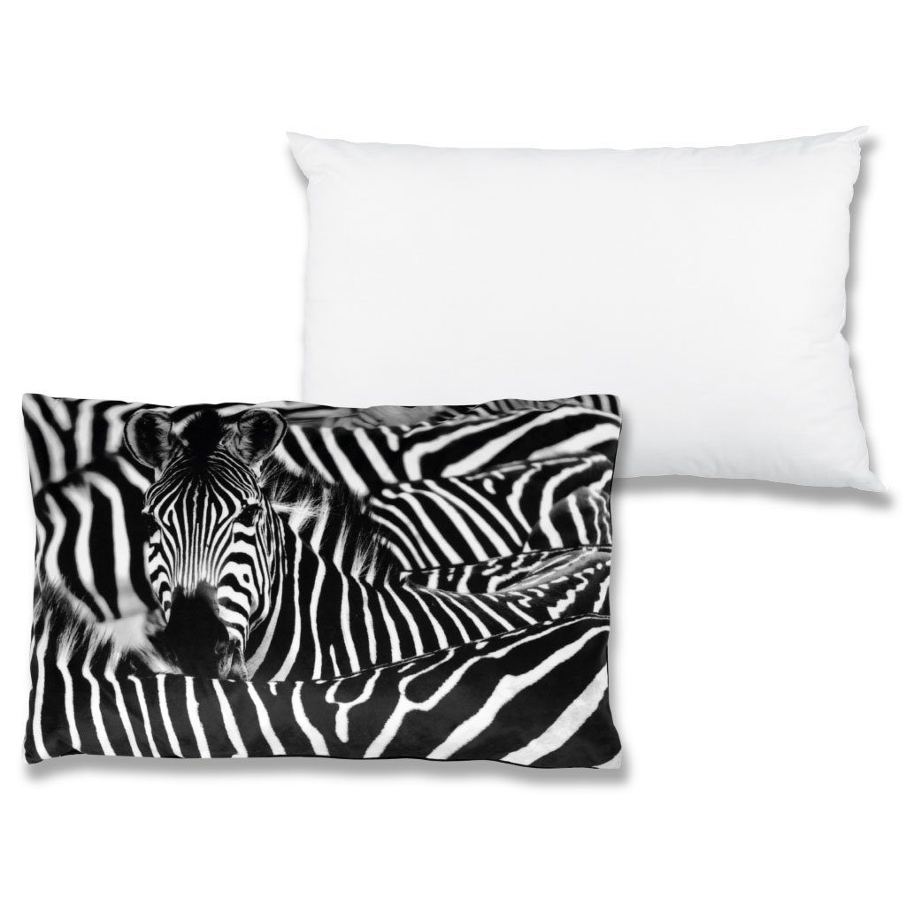 Kissenbezüge, Bestlivings (1 Stück), mit versch. (Dekokissen), einem Innenkissen Zebra wahlweise Kissenbezug Naturmotive
