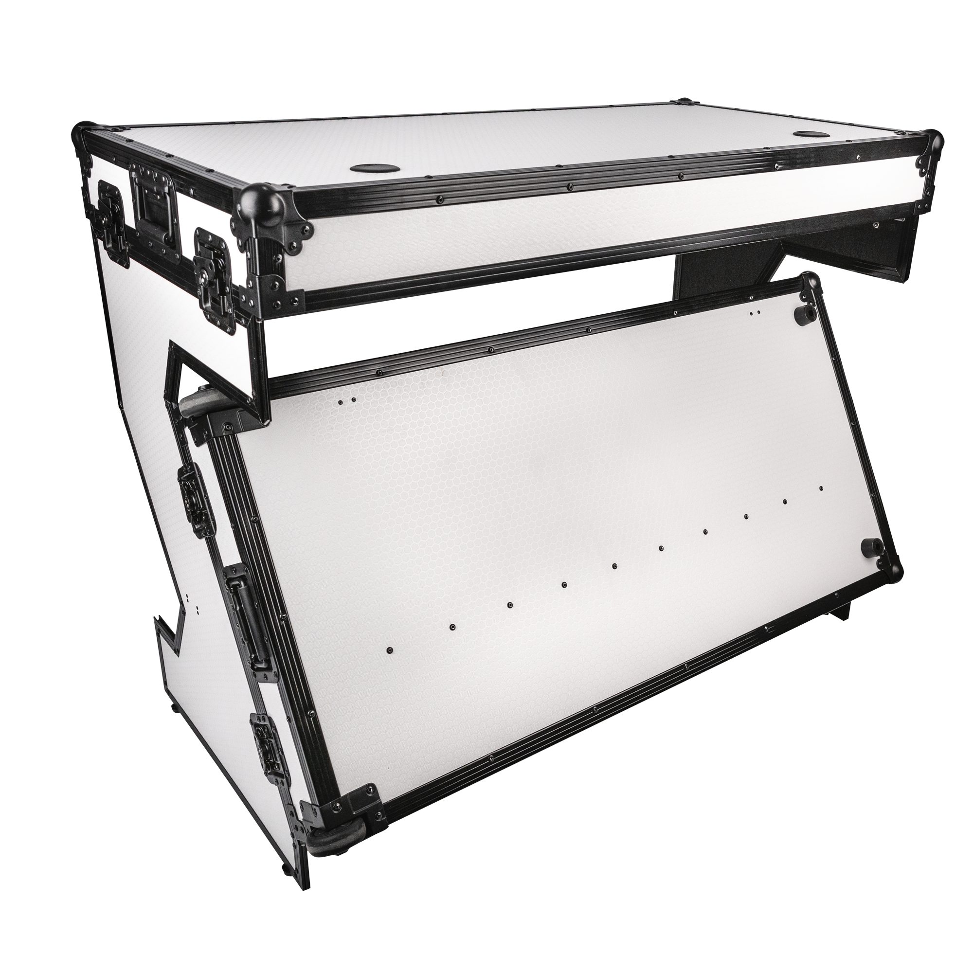 Transportbehälter SHOWGEAR Portable Z-Style Table Mehrzweck - Hybrides Flightcase - Weiß