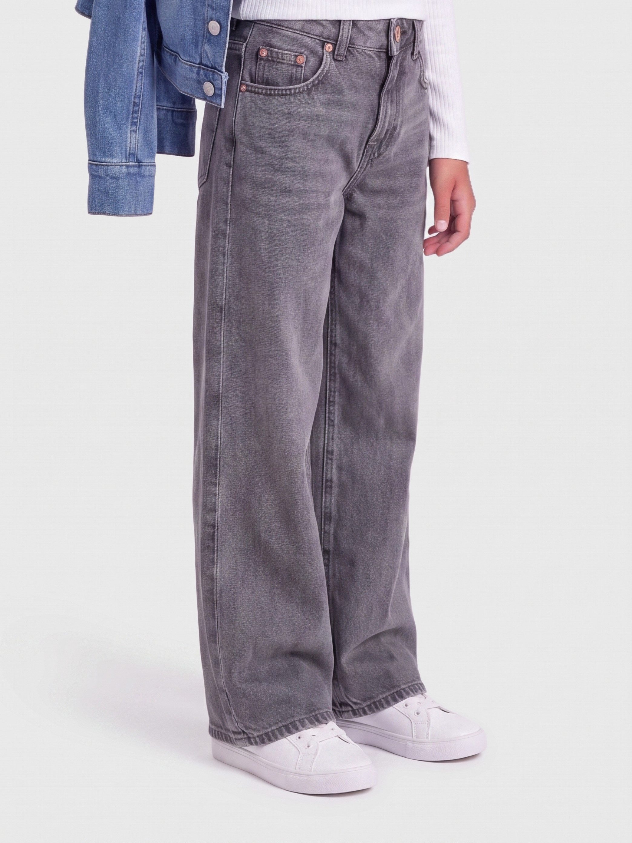 KIDS ONLY Weite Jeans KOGTAYLOR HW BARREL DNM PIM828 NOOS Baumwollmischung, high waist, Barrel Fit