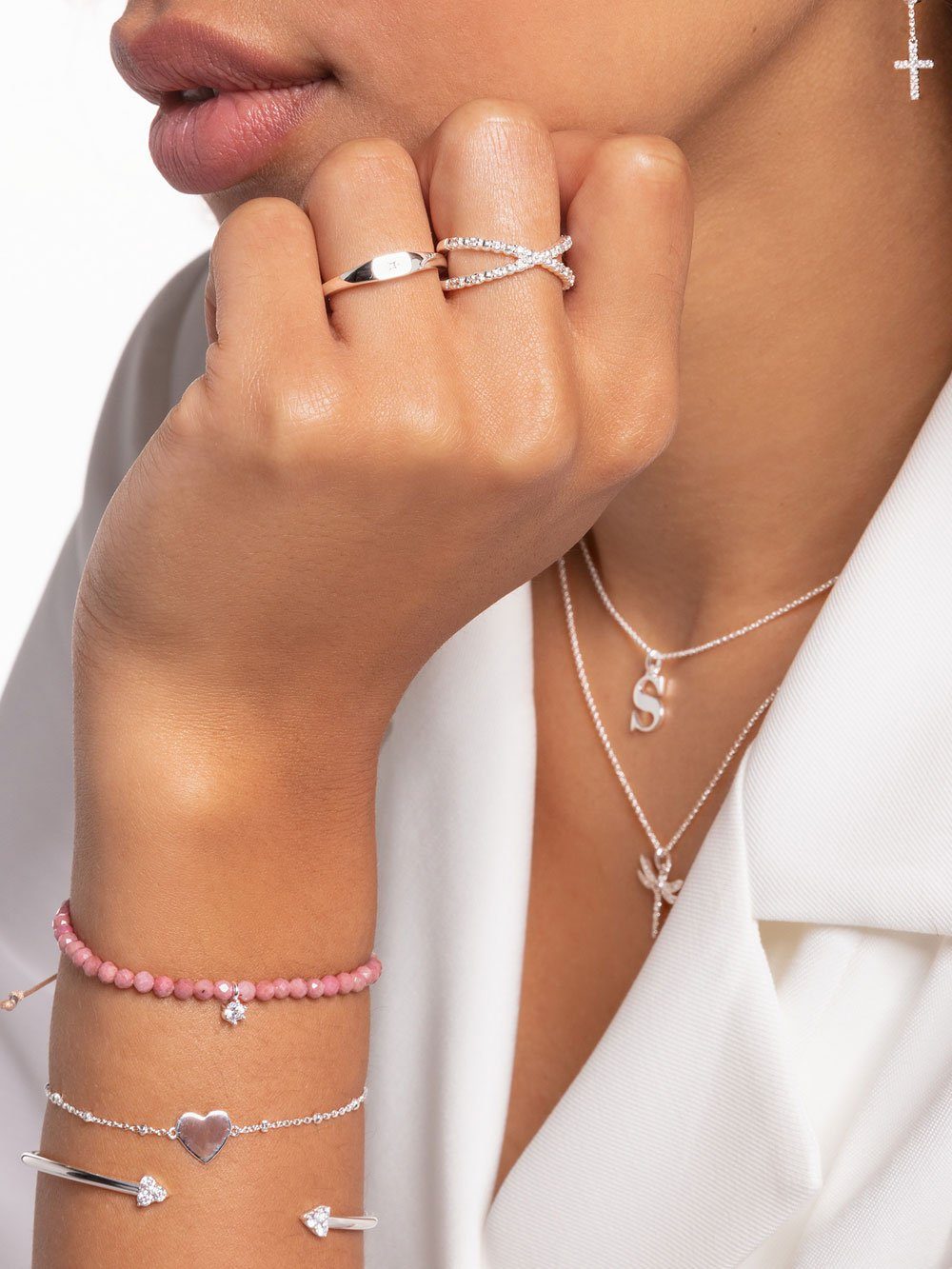 THOMAS SABO Fingerring Thomas Sabo Ring Damenring TR2318-051-14-56