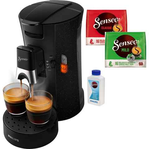 Philips Senseo Kaffeepadmaschine Select ECO CSA240/20, aus 37% recyceltem Plastik, +3 Kaffeespezialitäten, Memo-Funktion, Gratis-Zugaben (Wert €14,-UVP)
