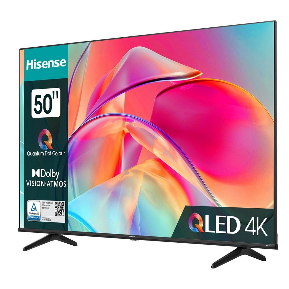 Hisense 50E7KQ QLED-Fernseher (125,70 cm/50 Zoll, QLED 4K UHD, Smart TV  VIDAA U6, WLAN 2.4 G / 5G, Sound Technologie Dolby Atmos, Dolby MS12)