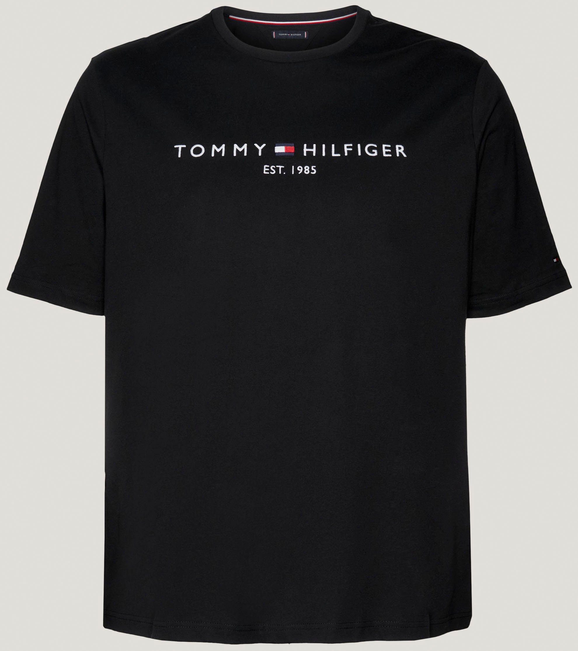 Tall Hilfiger & T-Shirt Black LOGO BT-TOMMY Big TEE-B Tommy
