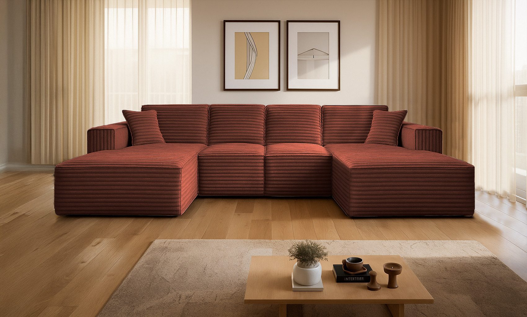 Kaiser Möbel Ecksofa Eckcouch U form, günstig online kaufen