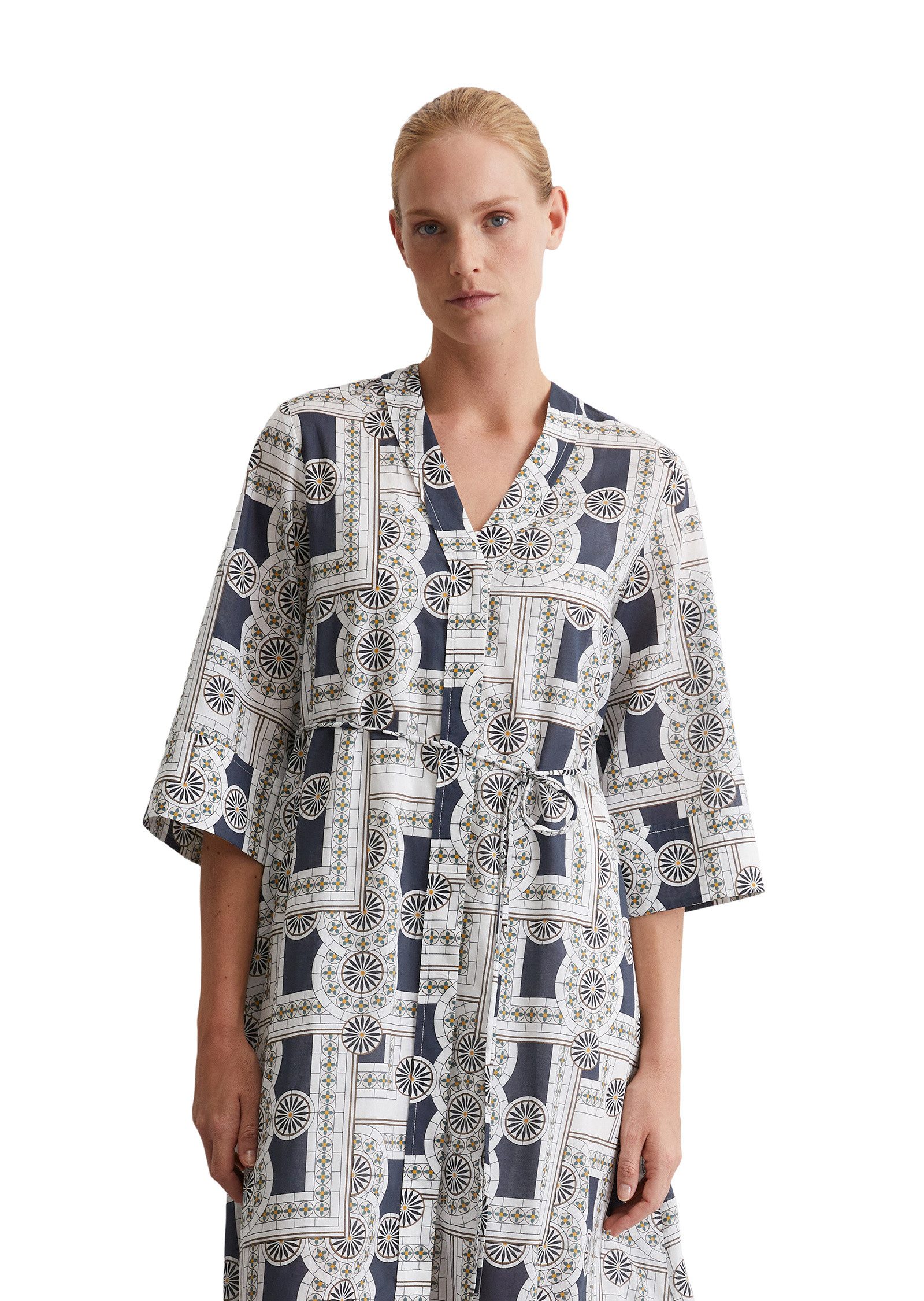 Marc O'Polo Maxikleid aus leichtem Baumwoll-Voile günstig online kaufen