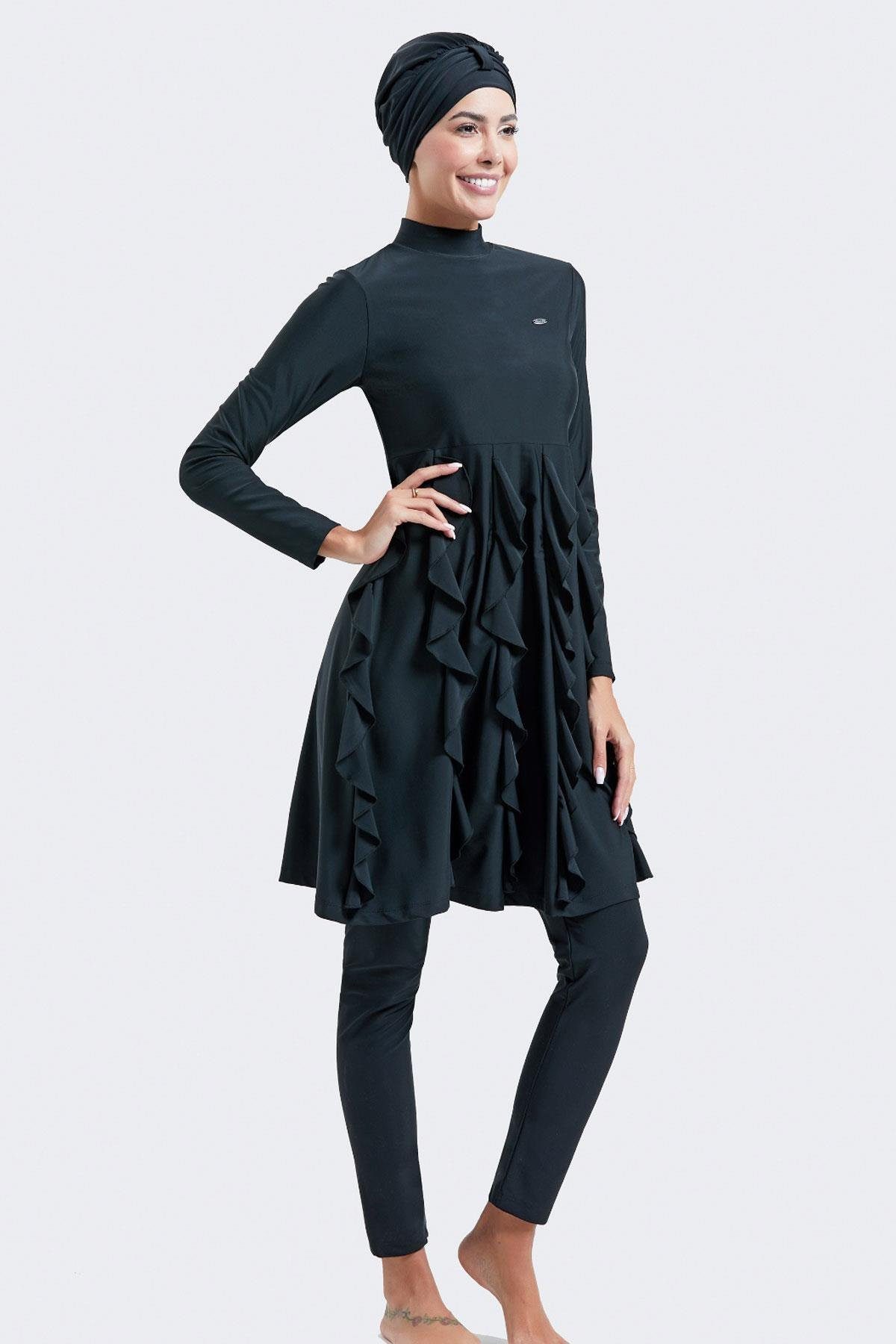C&CITY Schwimmanzug Vollständig bedeckter 4-teiliger Hijab-Badeanzug günstig online kaufen