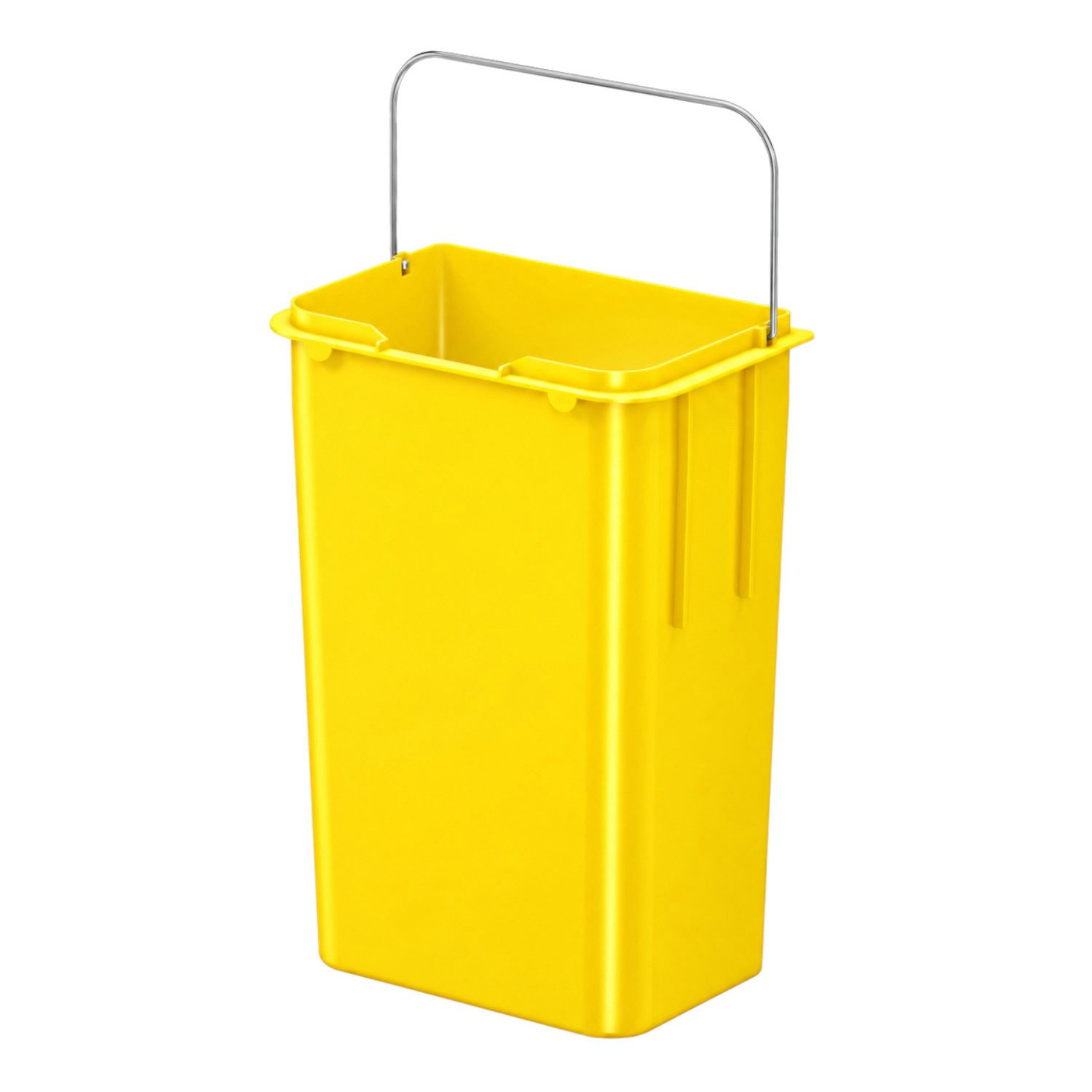 Hailo Einbaumülleimer Inneneimer 1109789 gelb 9 Liter 338 x 150 x 232 mm mit Henkel, Hailo Inneneimer 1109789 gelb 9 L 338x150x232 mm mit Henkel