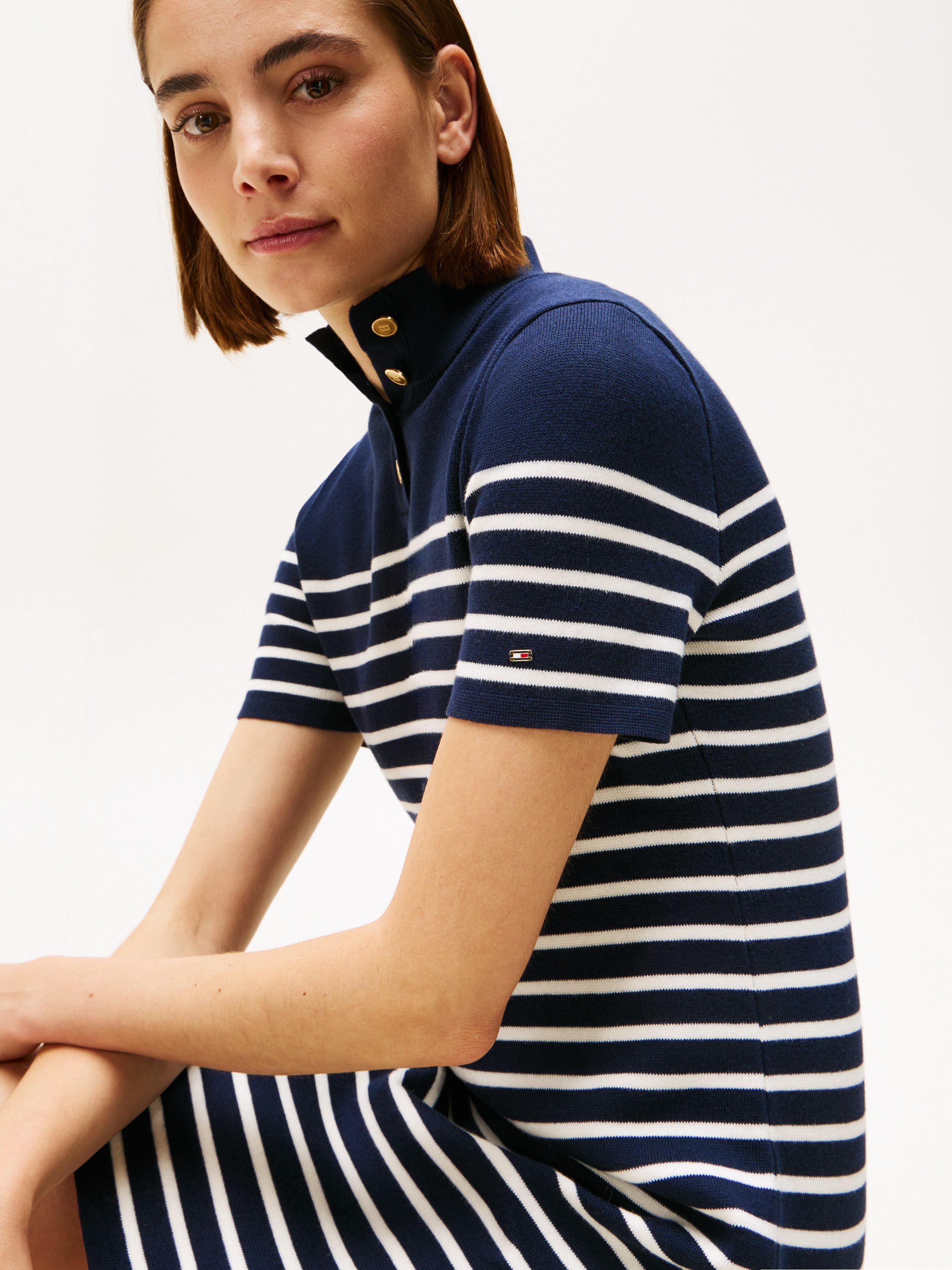 Tommy Hilfiger Jerseykleid CO JERSEY MID GG SHIFT S/S DRESS