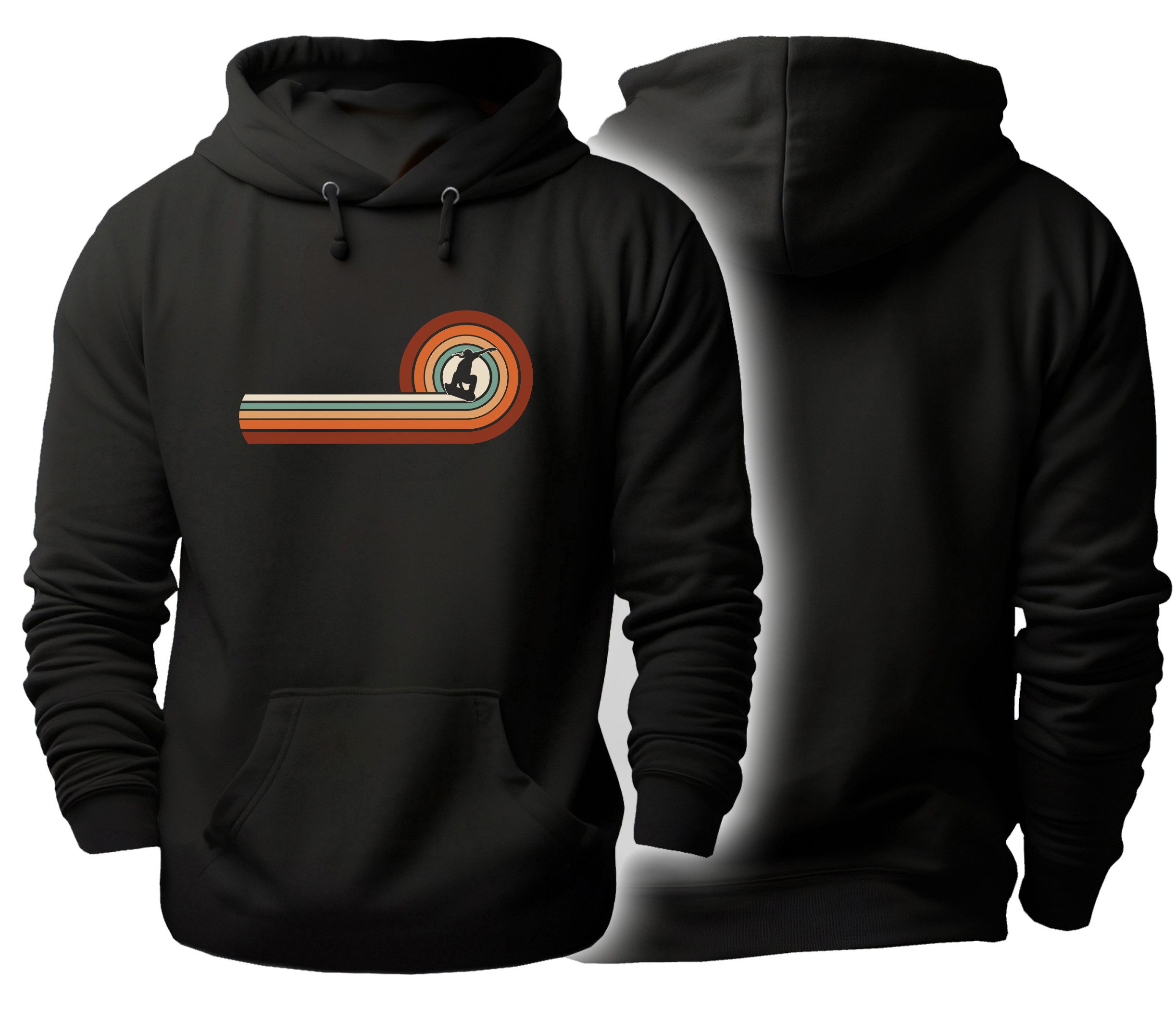Hoodie Herren und Damen Kapuzensweater - Retro Skater