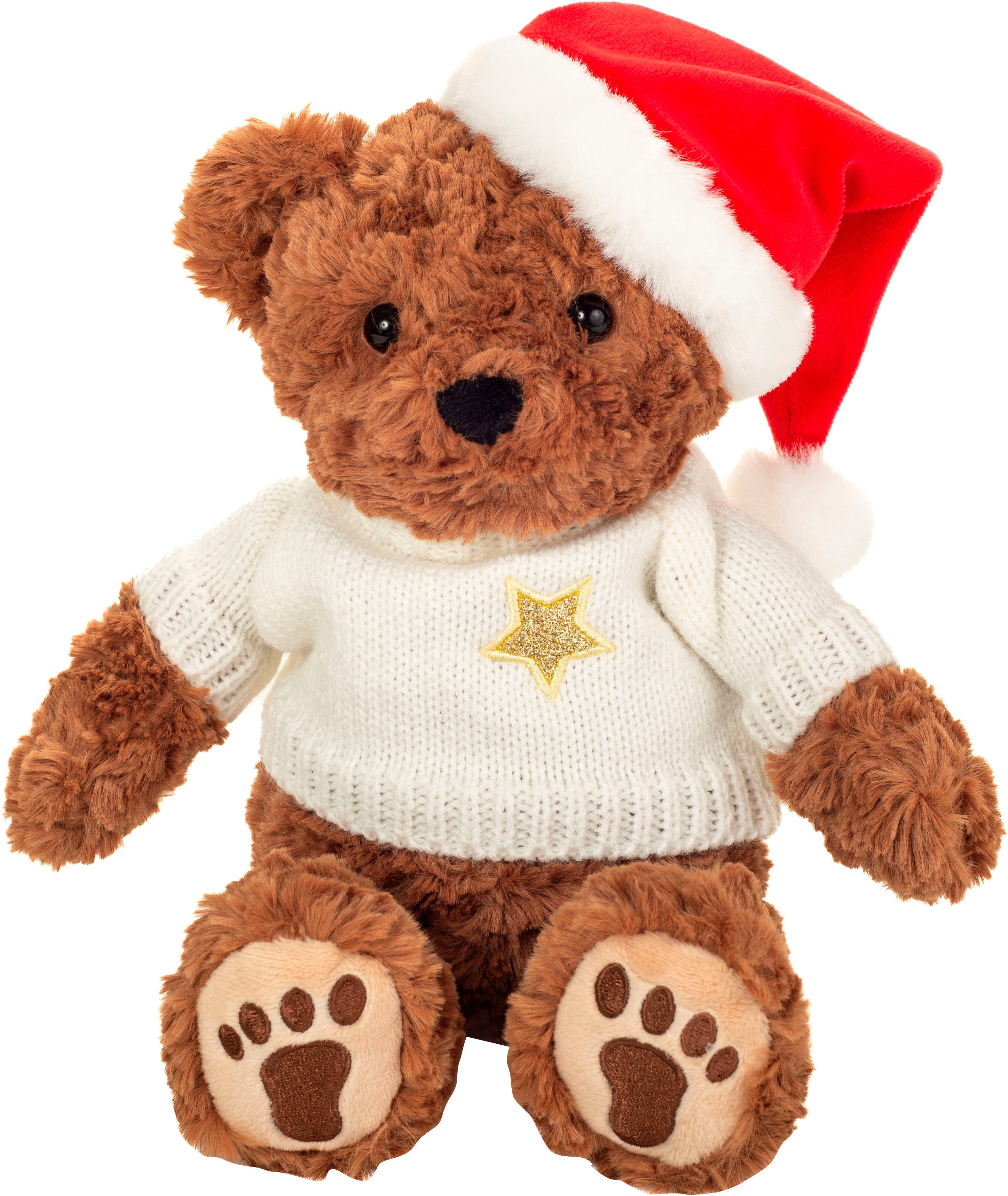 Teddy Hermann® Kuscheltier Weihnachtsteddy mit Pullover, 30 cm