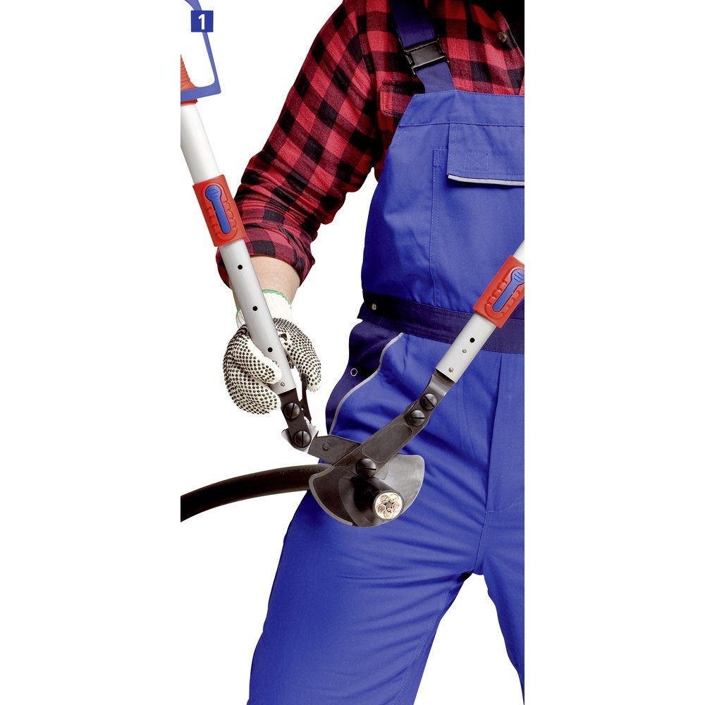 Knipex Kabelschere Knipex 95 32 038 Ratschen-Kabelschere Geeignet für (Abisoliertechnik)