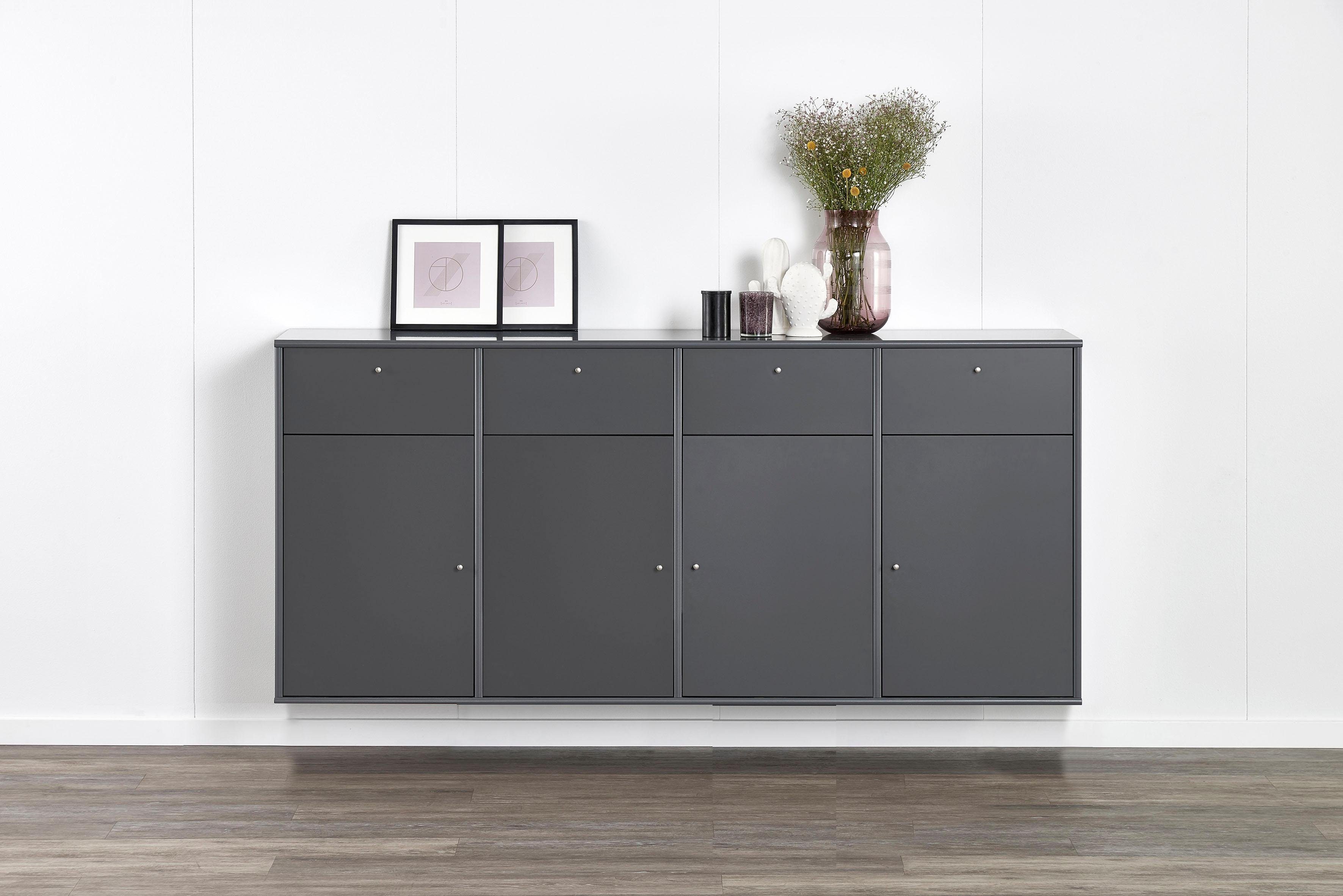 Hammel Furniture Sideboard Mistral, Hochwertig Schrank, hängend/stehend montierbar, mit Türen und Schubladen, B: 177 cm, anpassungsbar Designmöbel