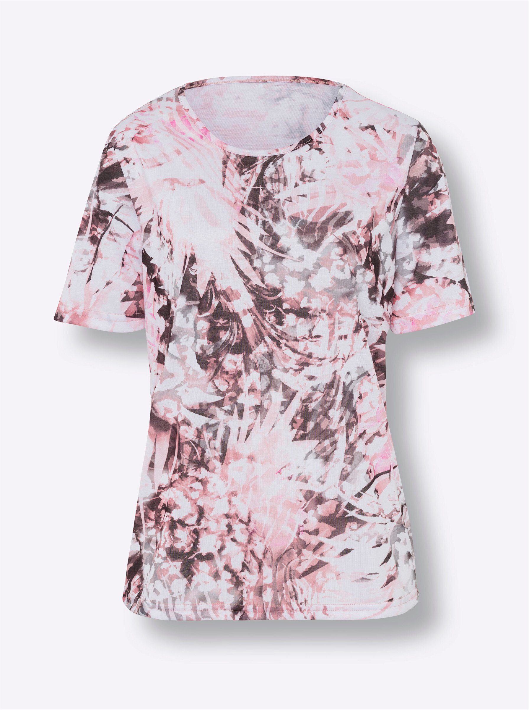 Sieh T-Shirt an! rosenquarz-weiß-bedruckt