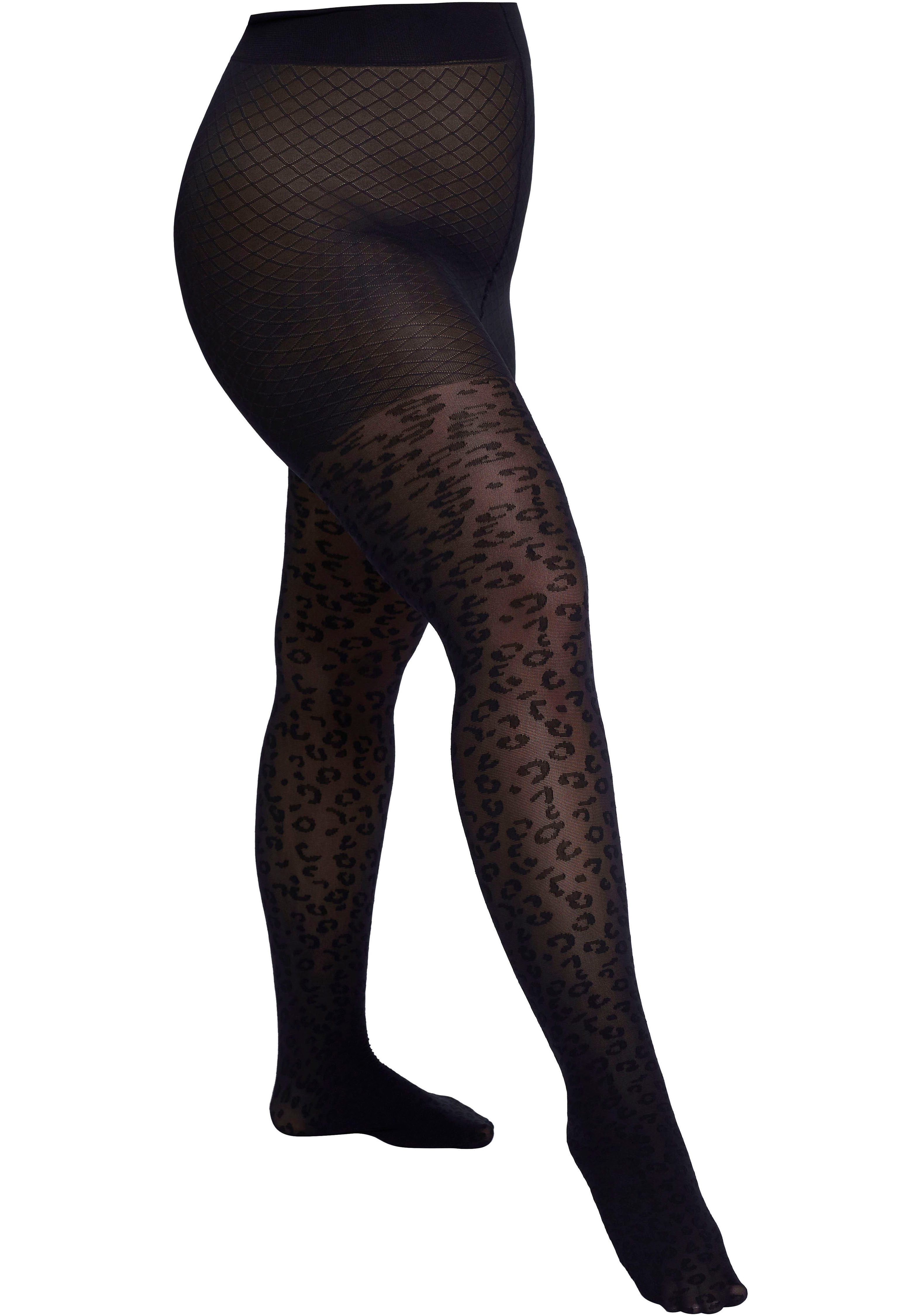 Camano Feinstrumpfhose fine curvy 50 DEN Curvy-Tights, Leo-Muster günstig online kaufen