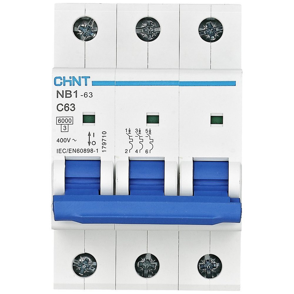 CHINT DB 50 Chint NB1-63 6kA 3polig Schalter Leitungsschutzschalter 3P C50 179708