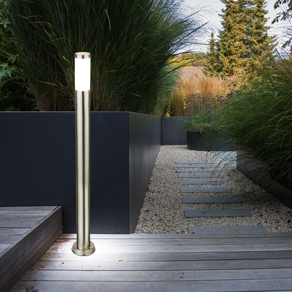 Globo LED Außen-Stehlampe, Leuchtmittel Fernbedienung Gartenlampe Farbwechsel, Säulenleuchte Stehleuchte LED Warmweiß, inklusive, Außenleuchte