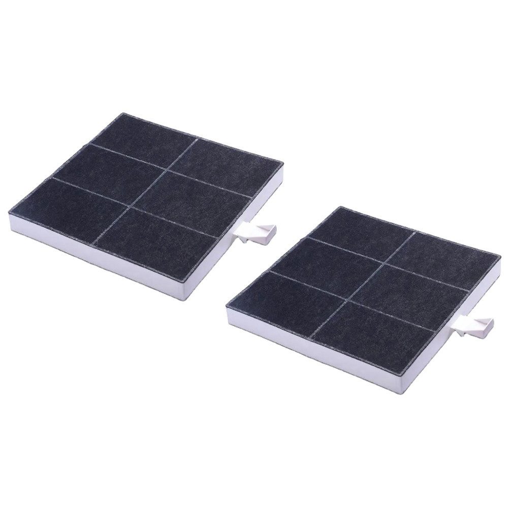 Trade-Shop Aktivkohlefilter 2x passend für Bosch Bosch DWB09W452 DWB06W452 DWB06W652 DHZ5326/01, Zubehör für Bosch/Siemens/Neff 00573851, 703595, 00703595, 705431, 00705431, Maße: ca. 233 x 215 x 22mm / mit Lasche: ca. 233 x 237 x 22mm