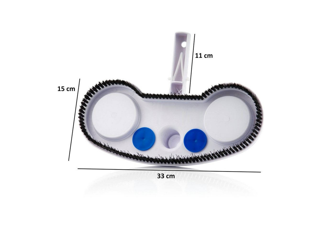 Thumbnail - Zelsius Poolbodensauger Poolbürste mit Druckventilen, Bodenreiniger für Ø 32 / 38 mm Schlauch