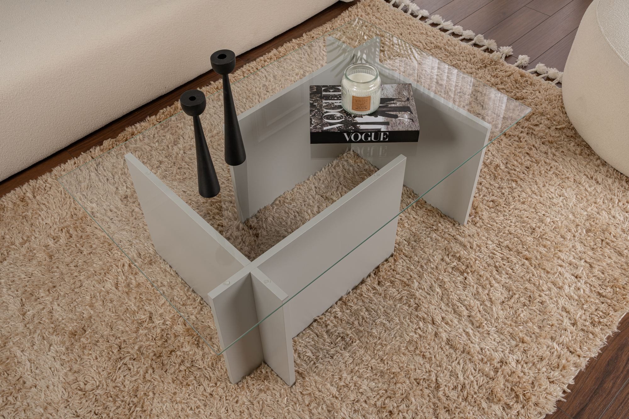 Skye Decor Couchtisch (Packung, Glastisch), Breite 105 cm, 8 Farben erhältlich