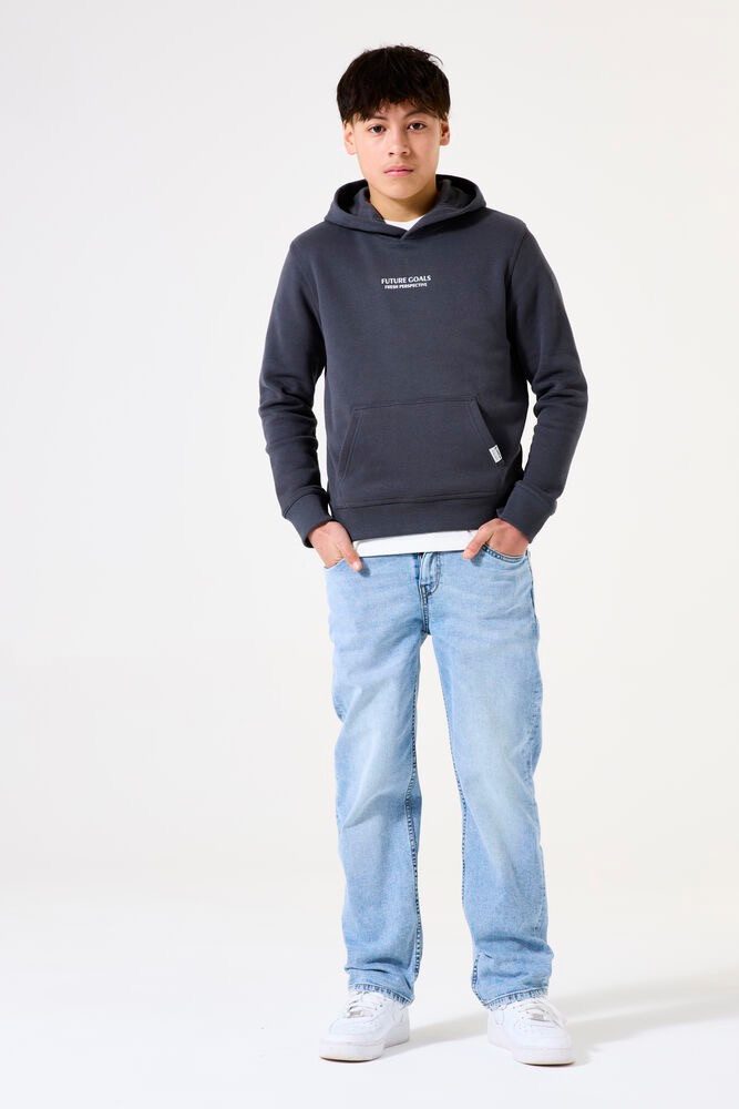 Garcia Kapuzensweatshirt Schwarzer Hoodie mit Textdruck günstig online kaufen