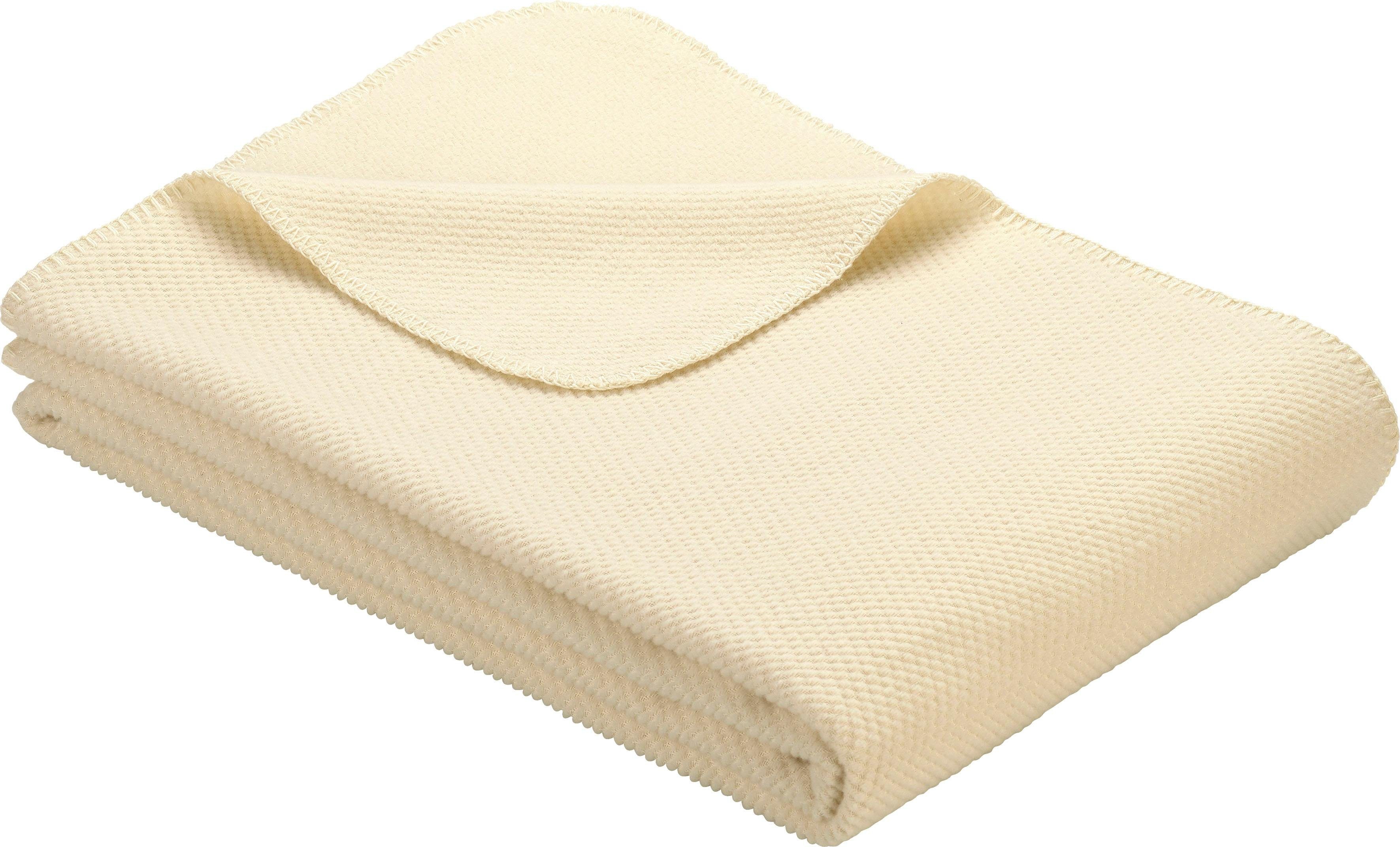 Wolldecke Jacquard Decke Auckland, IBENA, aus Bio-Baumwolle, Kuscheldecke. € 119,99