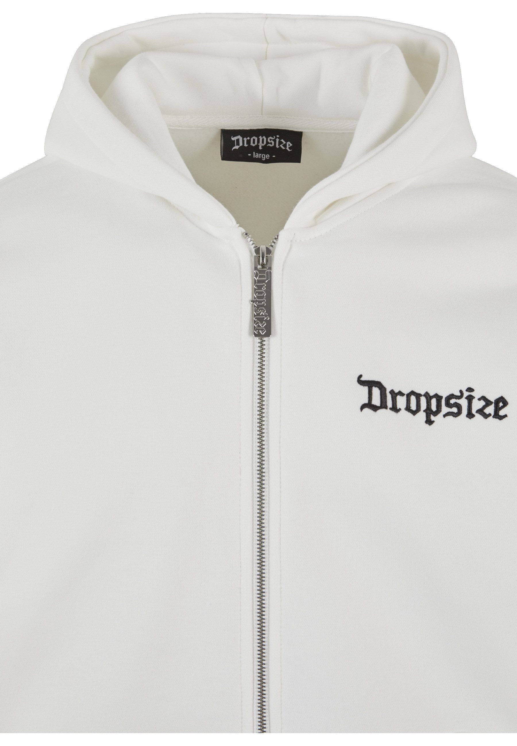 Dropsize Sweatjacke Dropsize Herren Super Heavy Oversize Blank Zip Hoodie